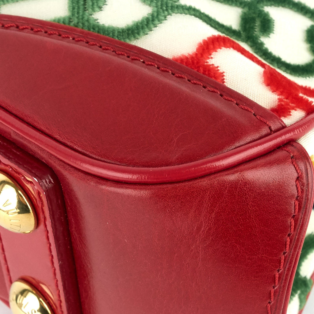 Louis Vuitto Linda Mini Monogram Charms Velvet Chains Bag