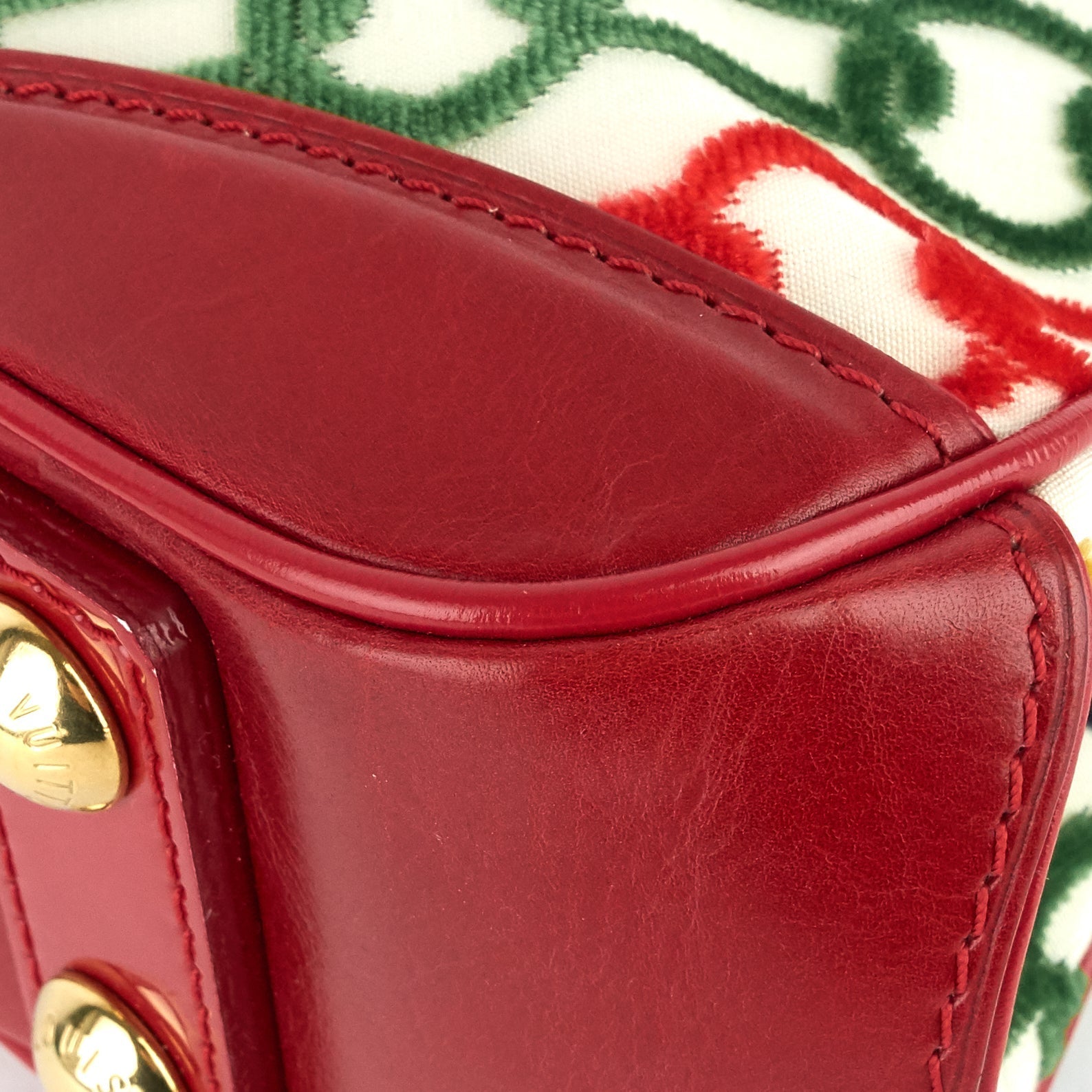 Louis Vuitto Linda Mini Monogram Charms Velvet Chains Bag