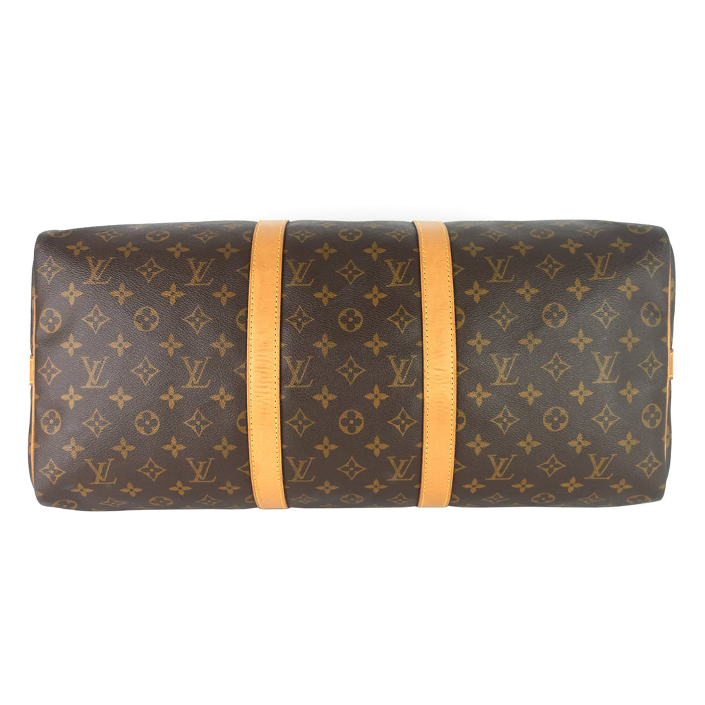 Louis Vuitto Keepall 50 BandouliÃ¨re Monogram Canvas Bag