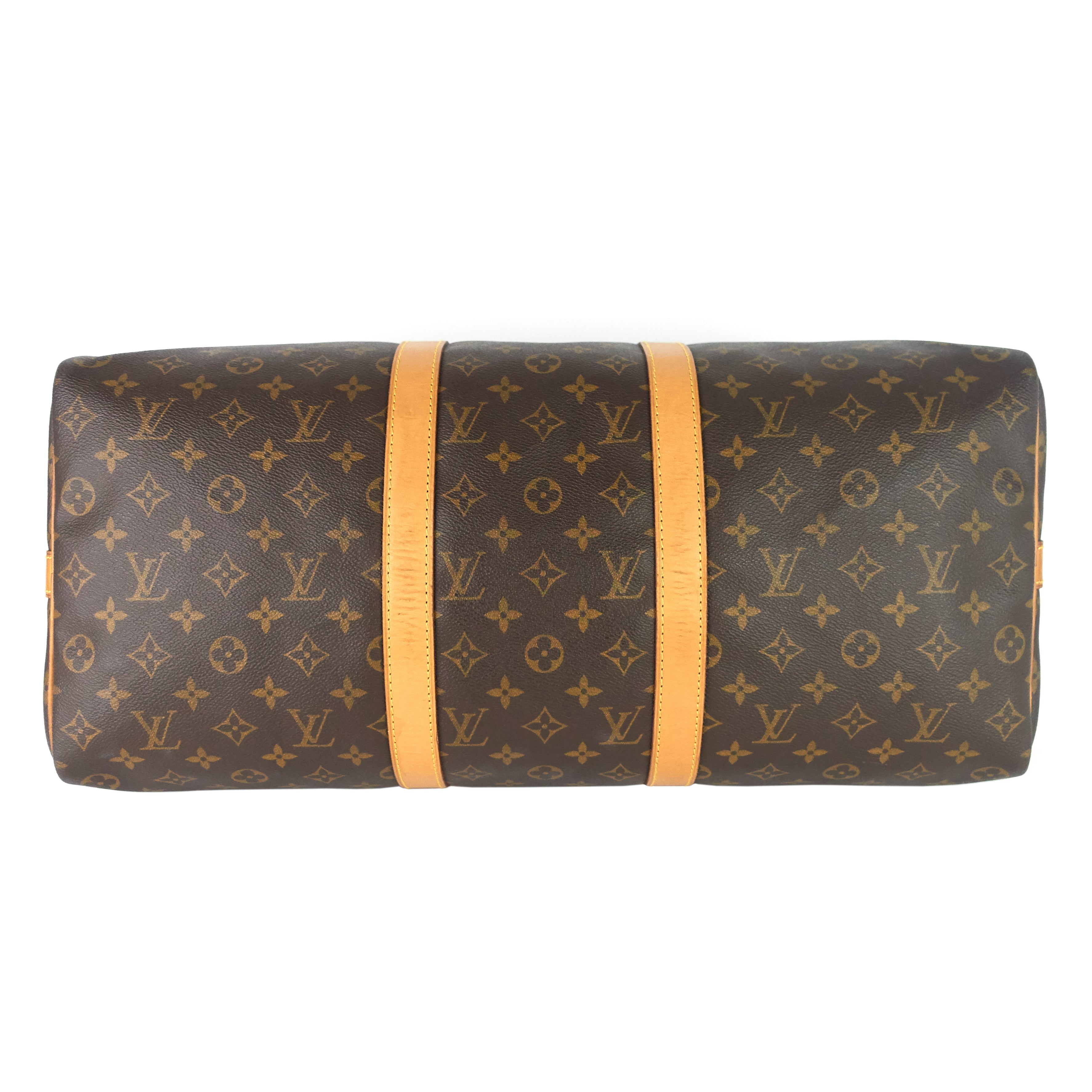 Louis Vuitto Keepall 50 BandouliÃ¨re Monogram Canvas Bag