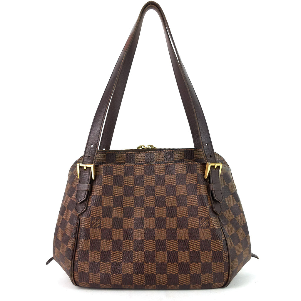 Louis Vuitto Belem MM Damier Ebene Canvas Bag