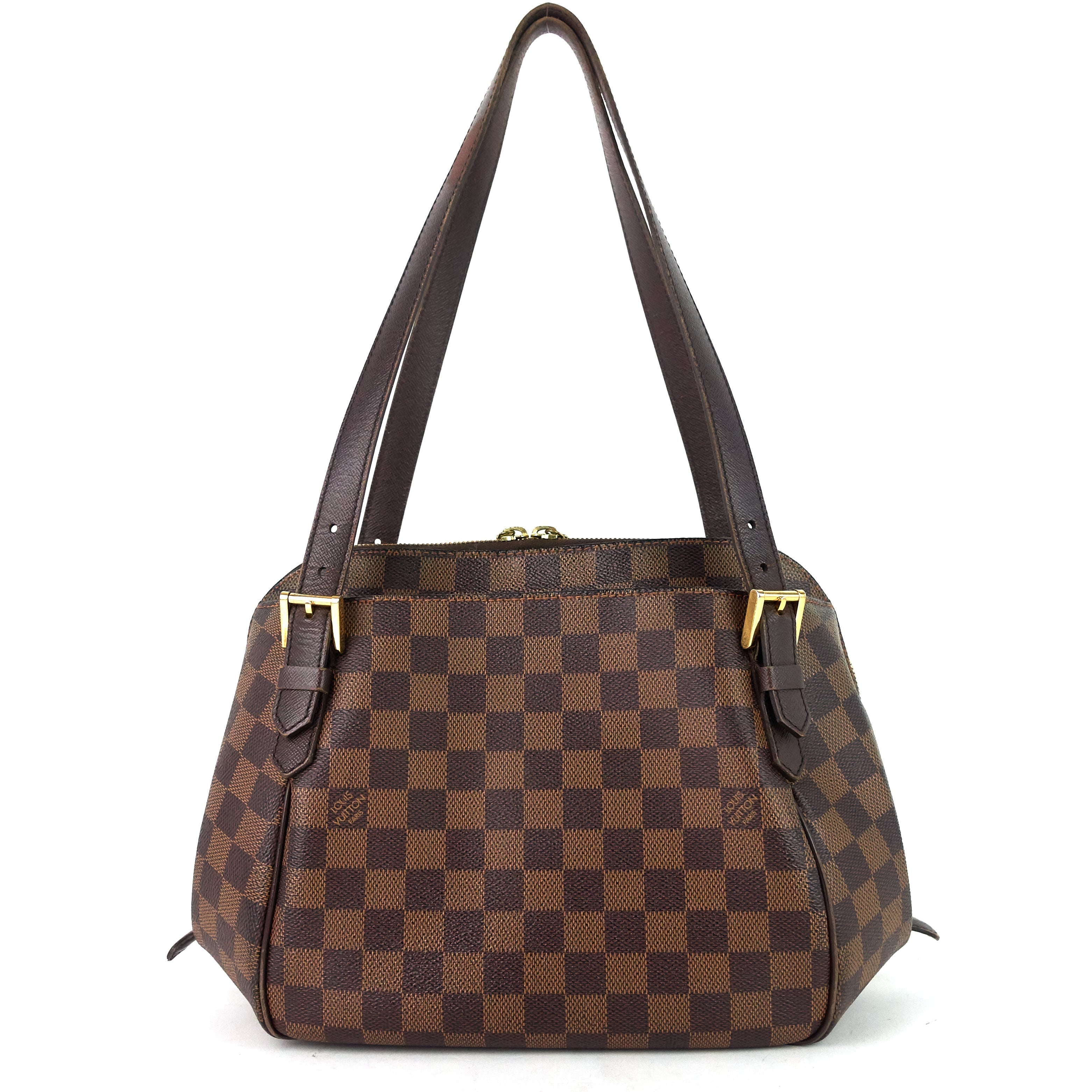 Louis Vuitto Belem MM Damier Ebene Canvas Bag