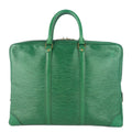 Louis Vuitto Porte-Documents Voyage Green Epi Leather Briefcase Bag