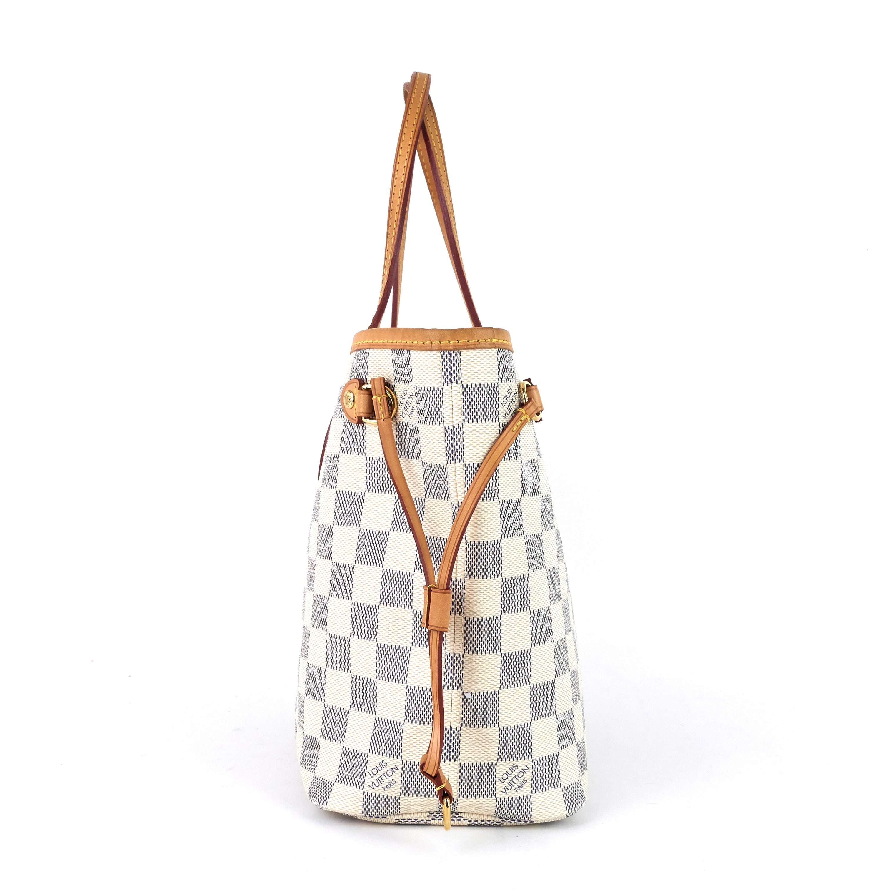 Louis Vuitto Neverfull PM Damier Azur Canvas Bag