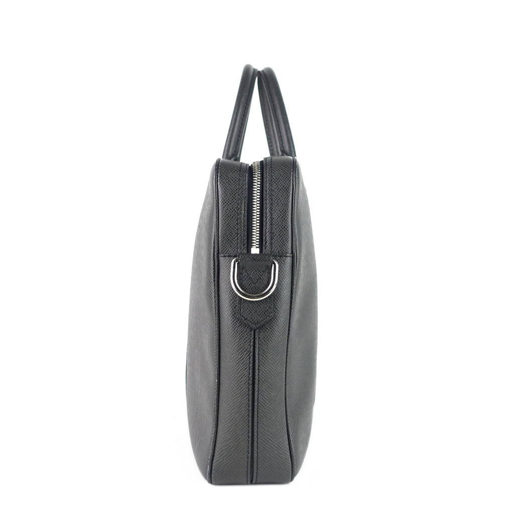 Louis Vuitto Porte-Document Voyage Ardoise Leather Briefcase Bag