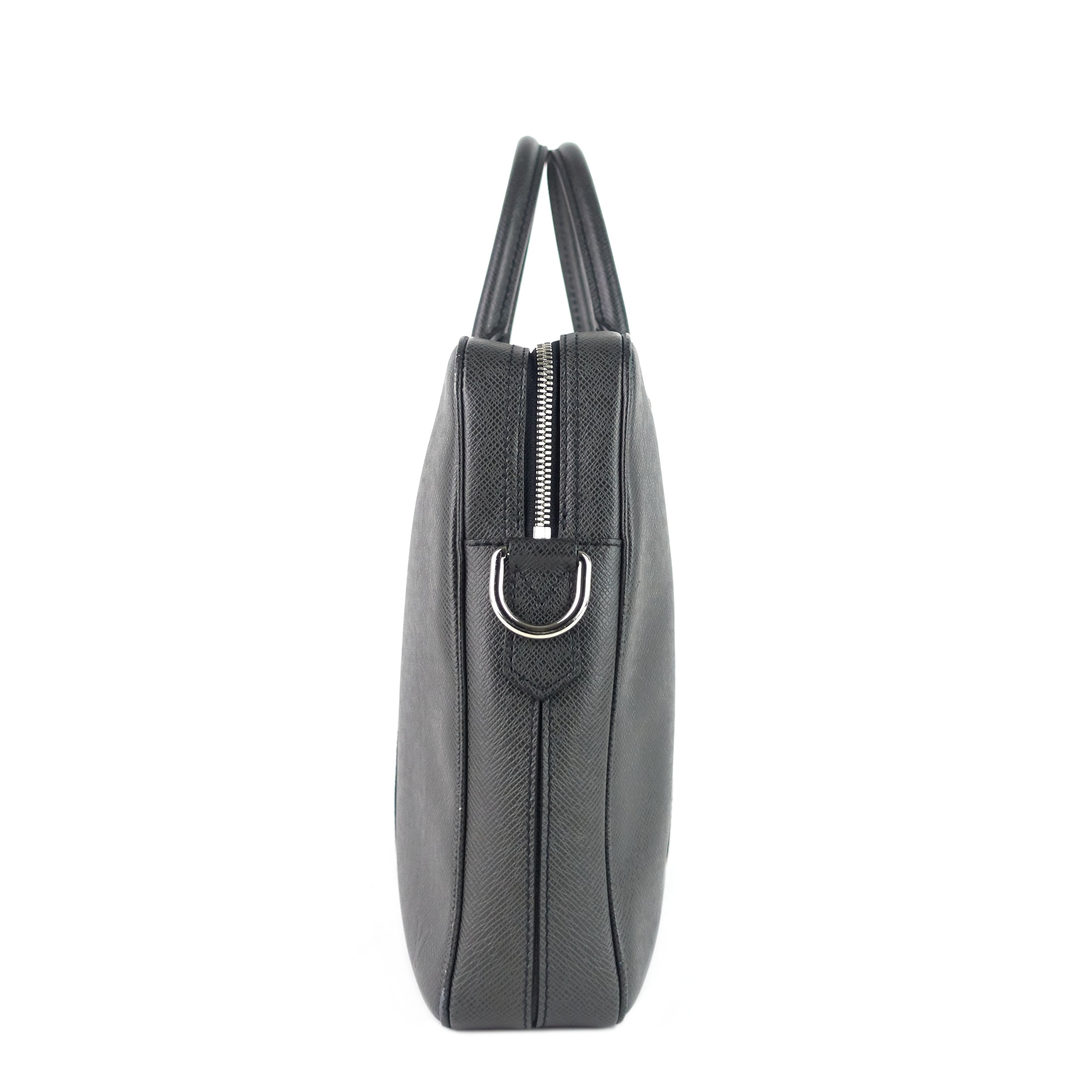 Louis Vuitto Porte-Document Voyage Ardoise Leather Briefcase Bag