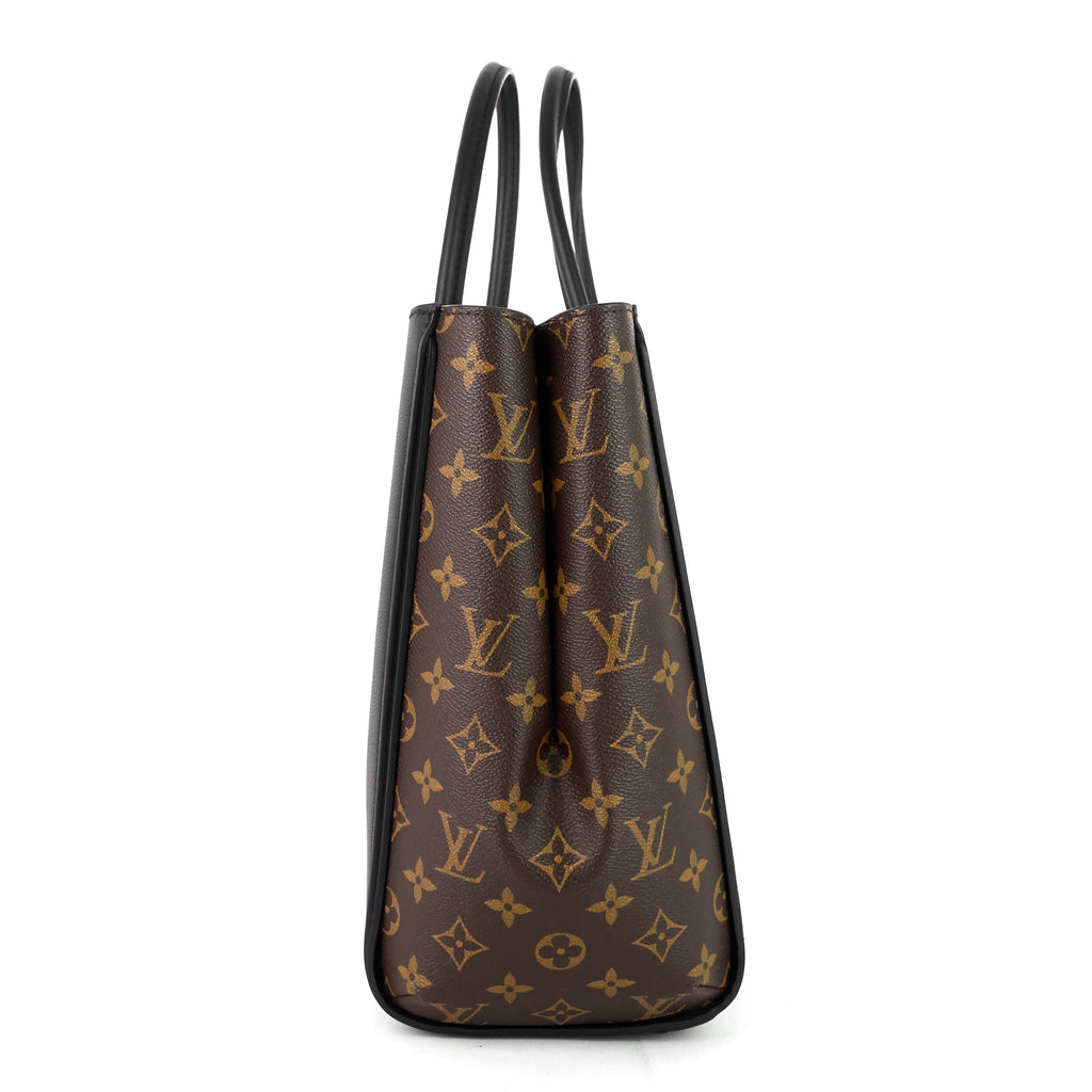 Louis Vuitto Kimono Monogram Canvas and Black Leather Bag