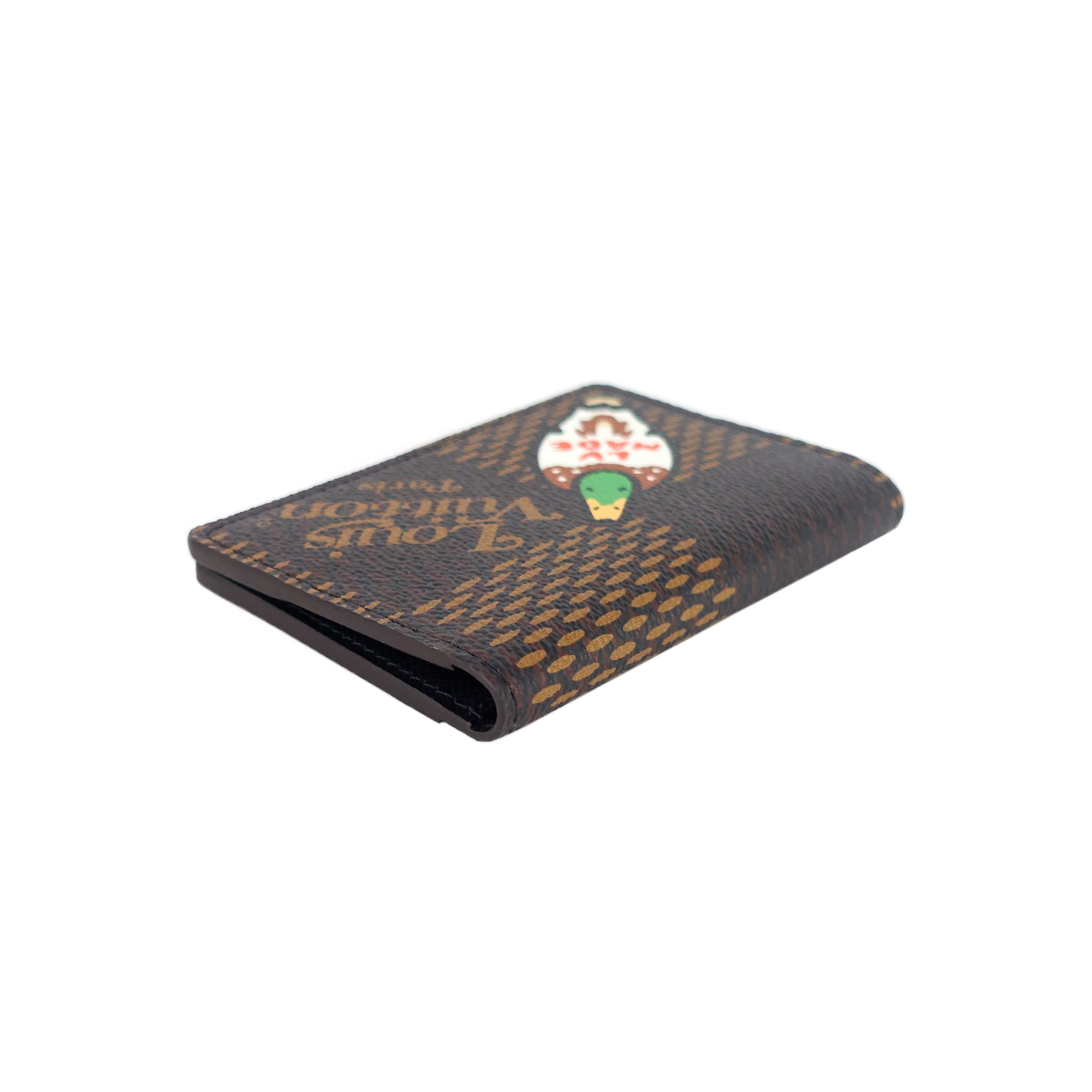 Louis Vuitto Nigo Pocket Organizer Giant Damier Ebene Canvas Wallet