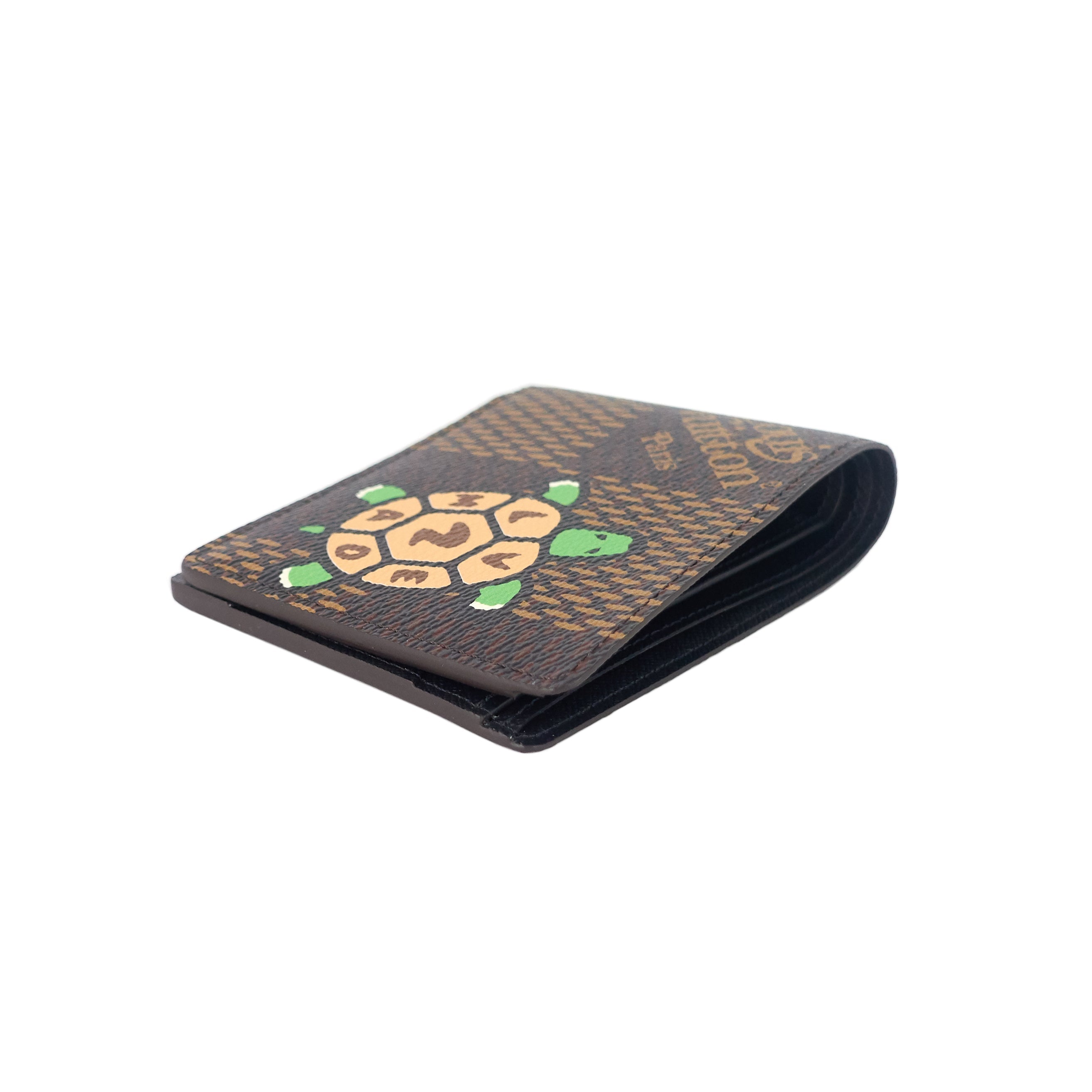 Louis Vuitto Nigo Turtle Giant Damier Ebene Canvas Multiple Wallet