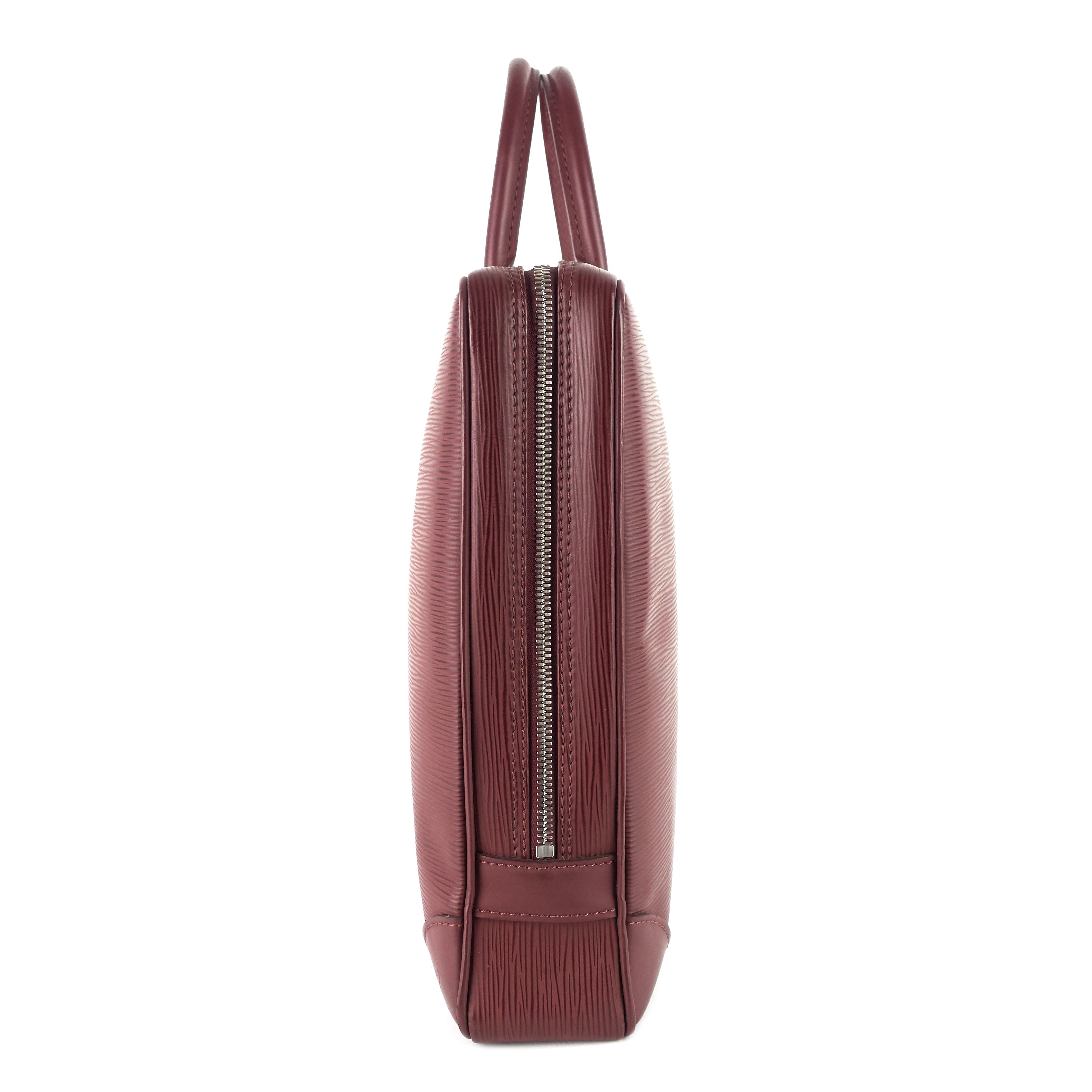 Louis Vuitto Porte-Documents Voyage Burgundy Epi Leather Briefcase Bag