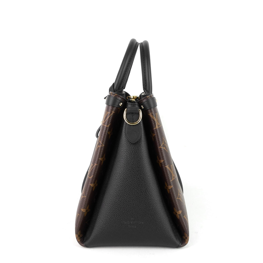 Louis Vuitto Soufflot MM Monogram Canvas and Coloured Leather Bag