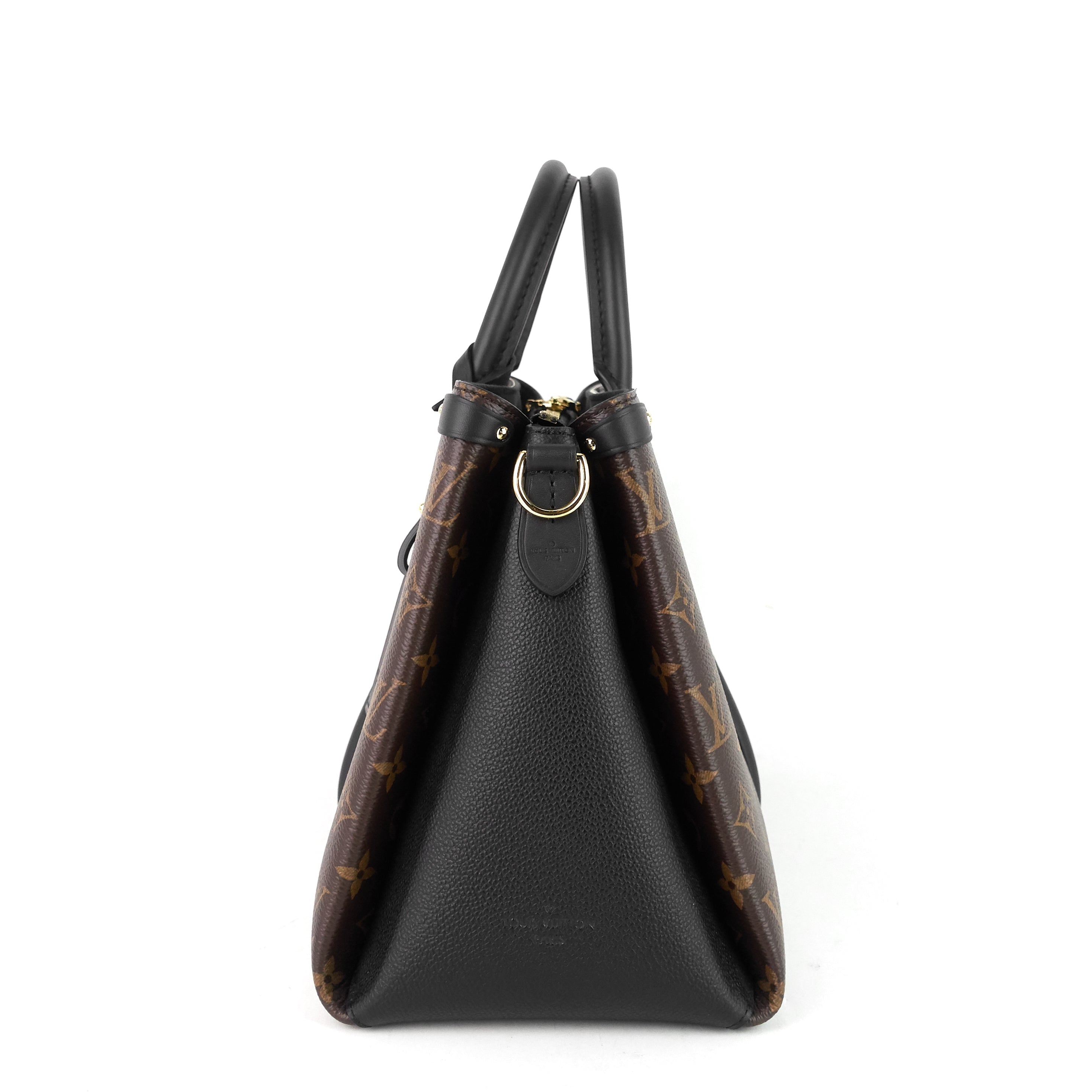 Louis Vuitto Soufflot MM Monogram Canvas and Coloured Leather Bag