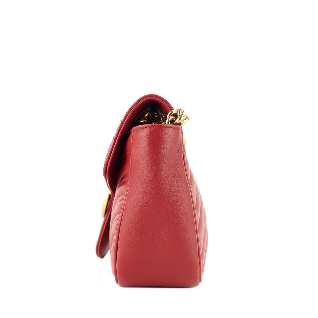 Gucci GG Marmont Small MatelassÃ© Calfskin Leather Shoulder Bag