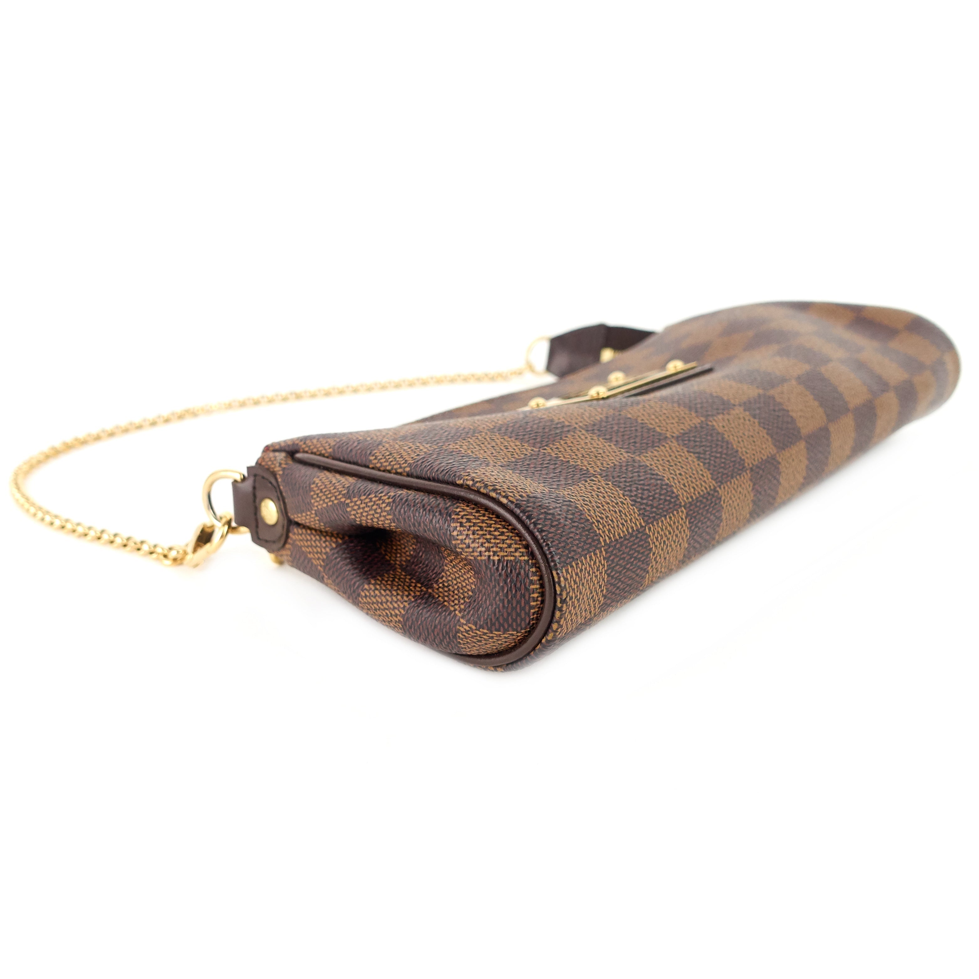 Louis Vuitto Eva Damier Ebene Canvas Bag