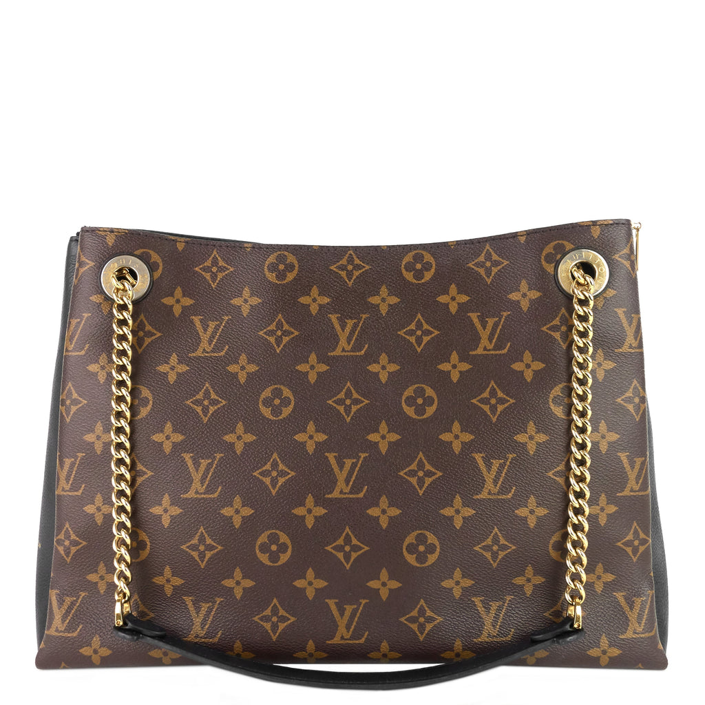 Louis Vuitto SurÃ¨ne MM Monogram Canvas and Calfskin Leather Tote Bag
