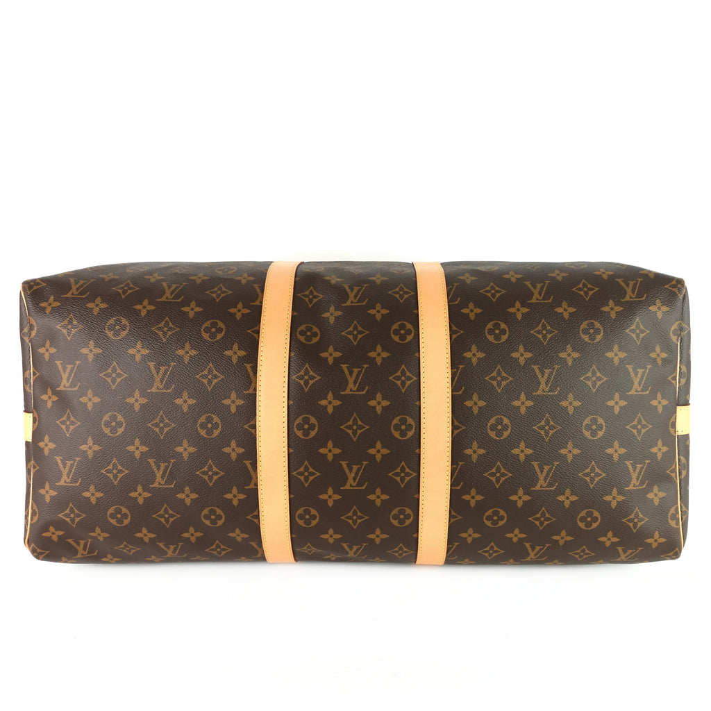 Louis Vuitto Keepall 55 BandouliÃ¨re Monogram Canvas Bag