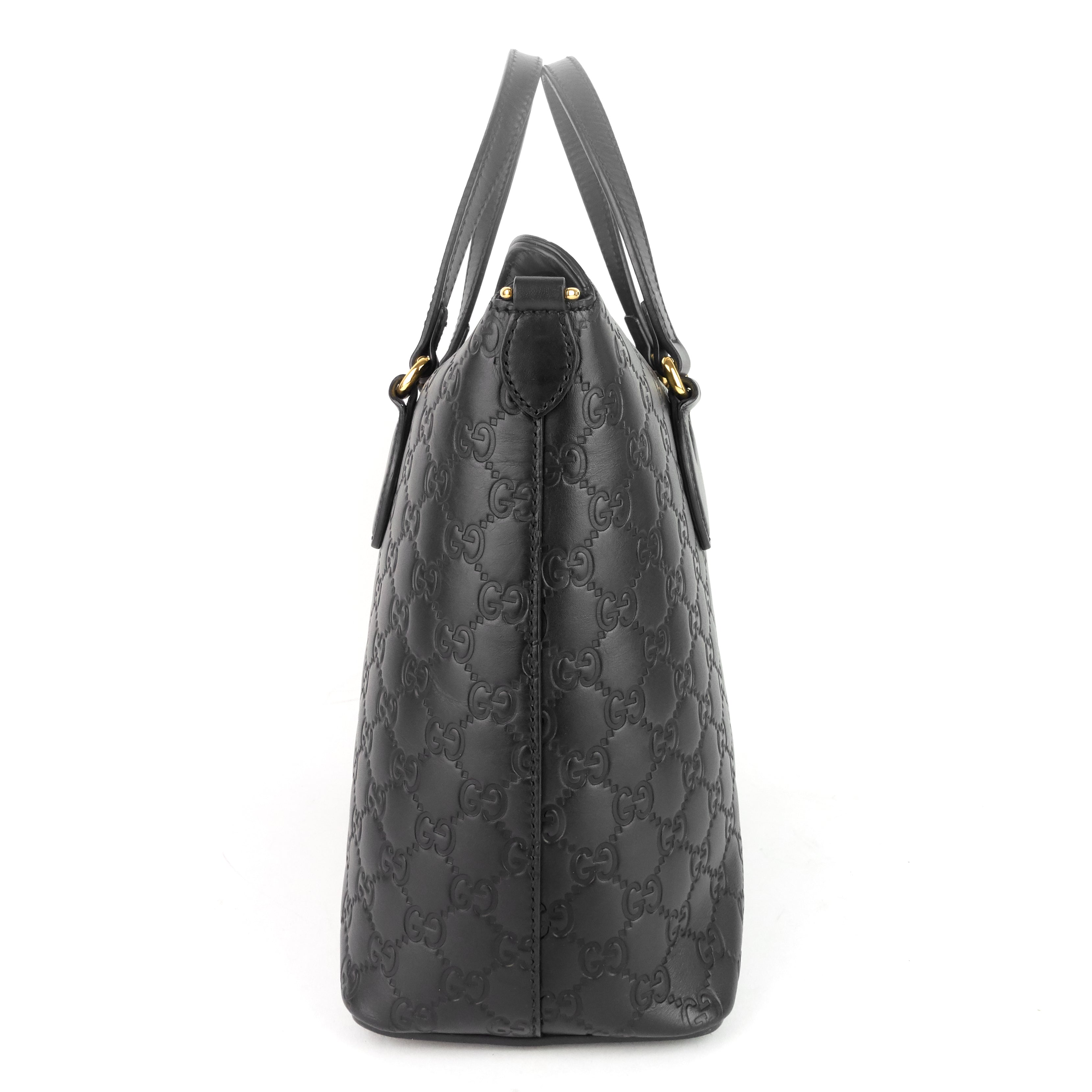Gucci Signature Top Handle Guccissima Bag