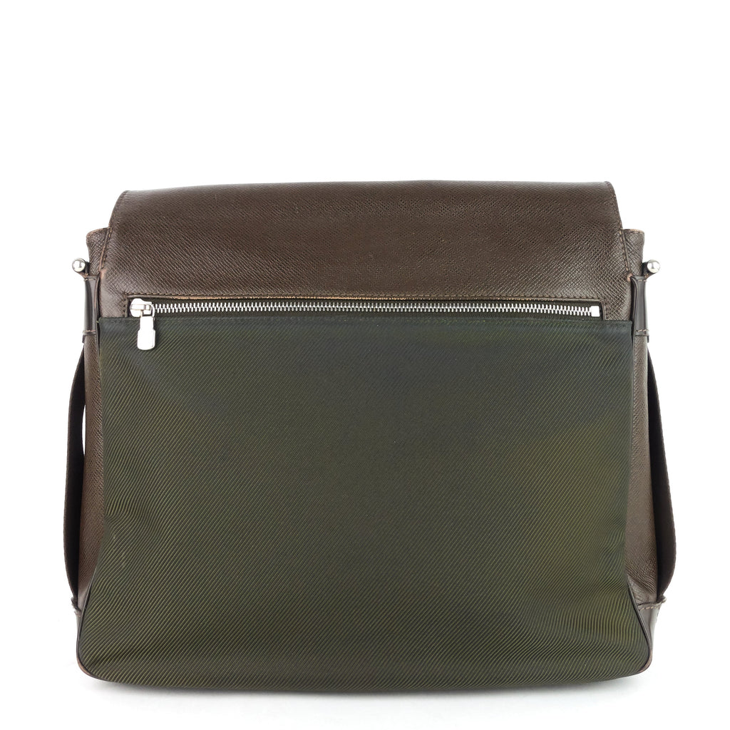 Louis Vuitto Viktor Taiga Leather Messenger Bag