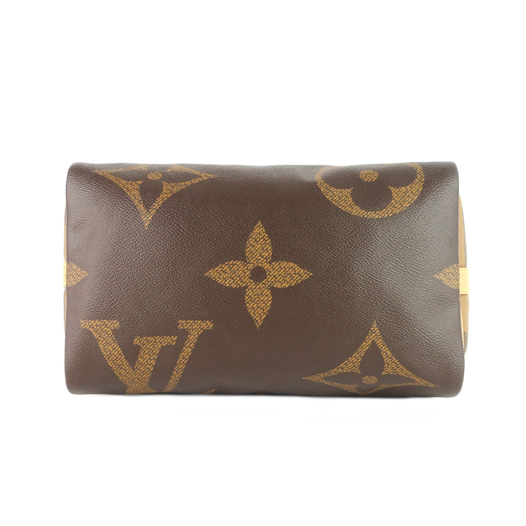 Louis Vuitto Speedy BandouliÃ¨re 30 Monogram Giant Reverse Canvas Bag