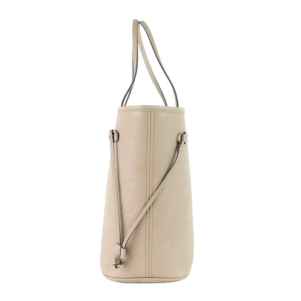 Louis Vuitto Neverfull MM Giant Monogram Empreinte Leather Tote Bag