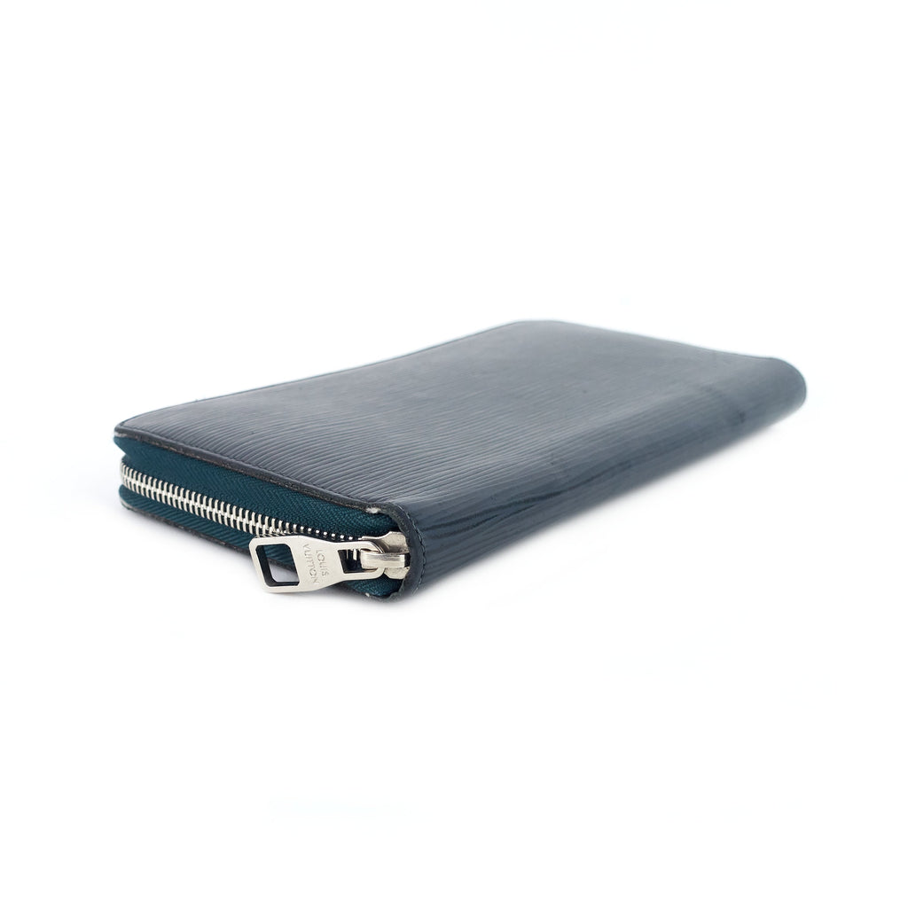 Louis Vuitto Zippy Navy Blue Epi Leather Organizer Wallet