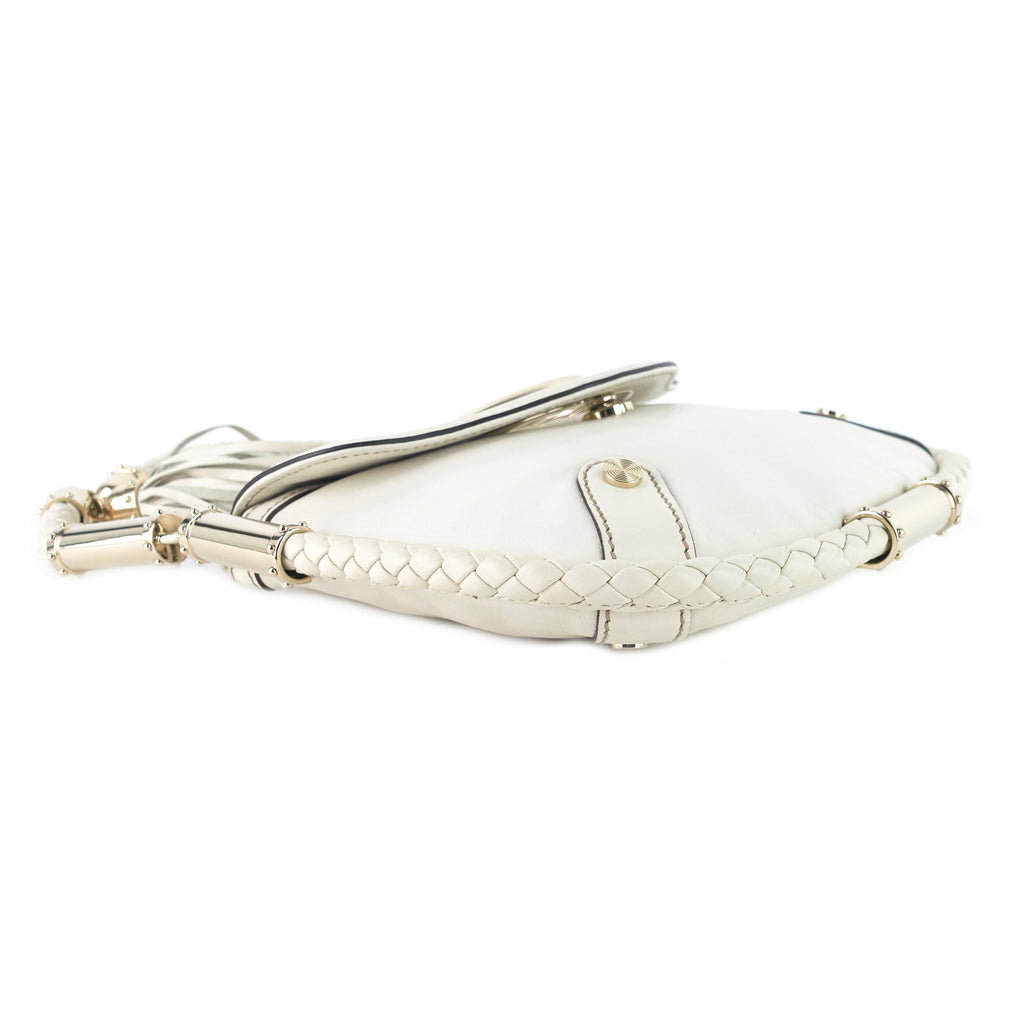 Gucci Britt Tassel Small Calfskin Leather Hobo Bag