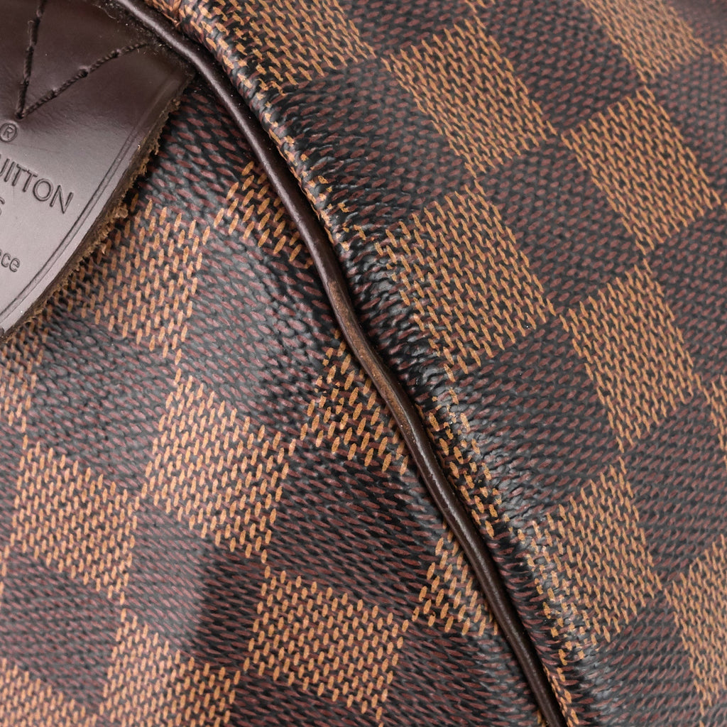 Louis Vuitto Speedy 35 Damier Ebene Canvas Bag