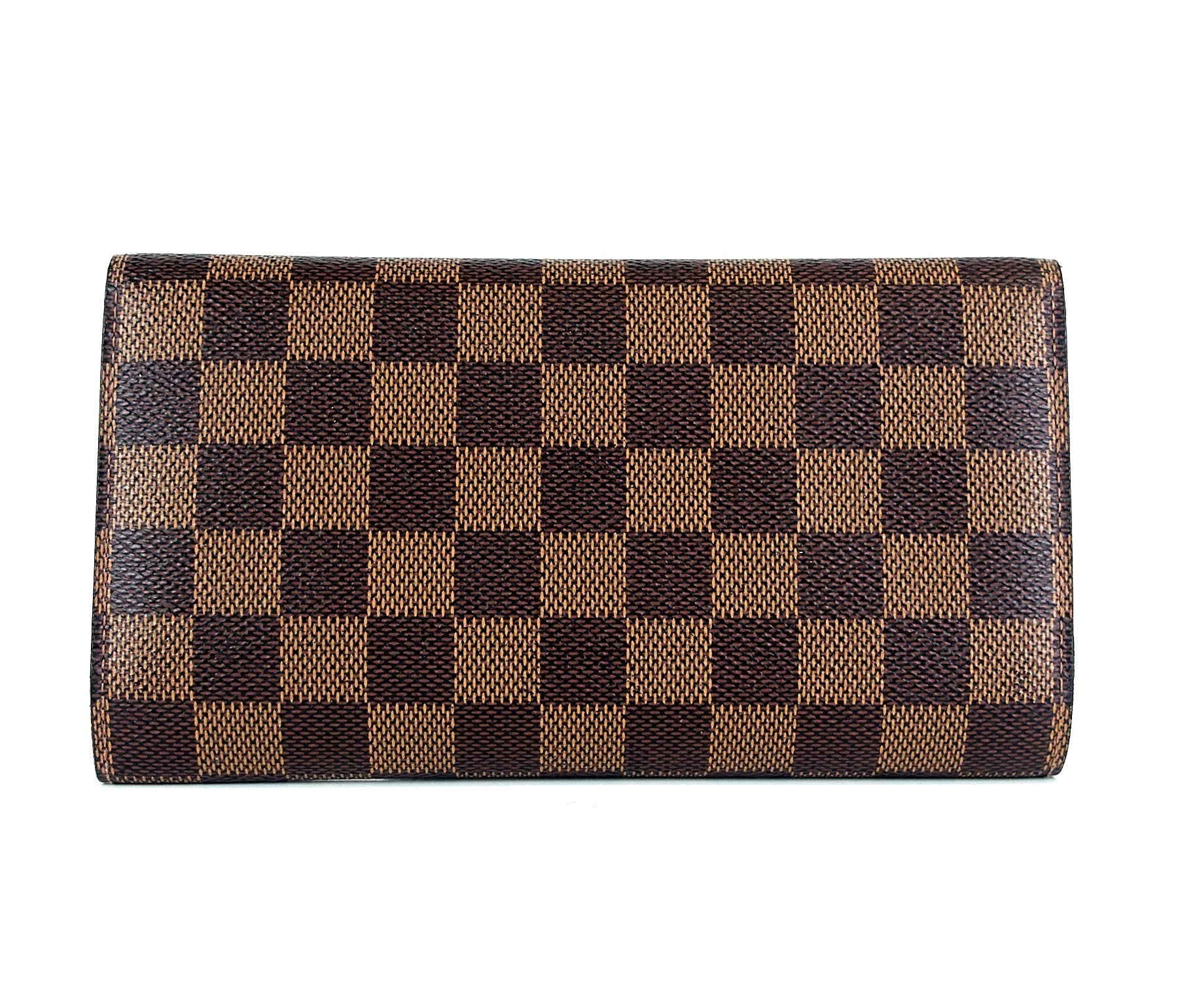 Louis Vuitto Porte Tresor International Damier Ebene Canvas Wallet