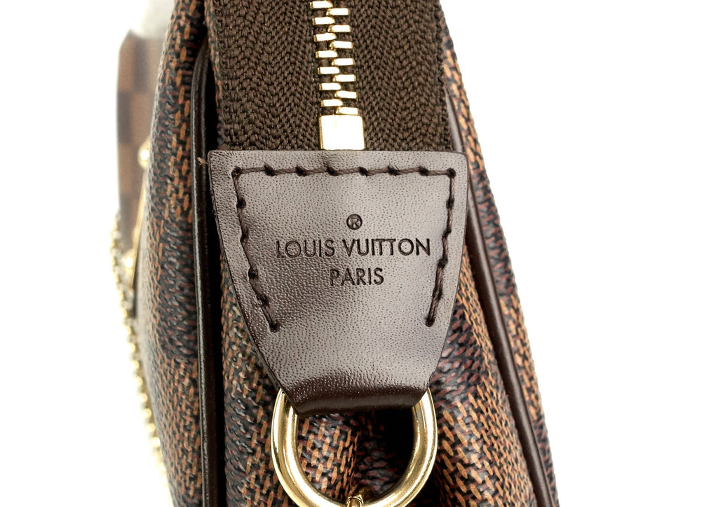 Louis Vuitto Eva Damier Ebene Canvas Shoulder Bag