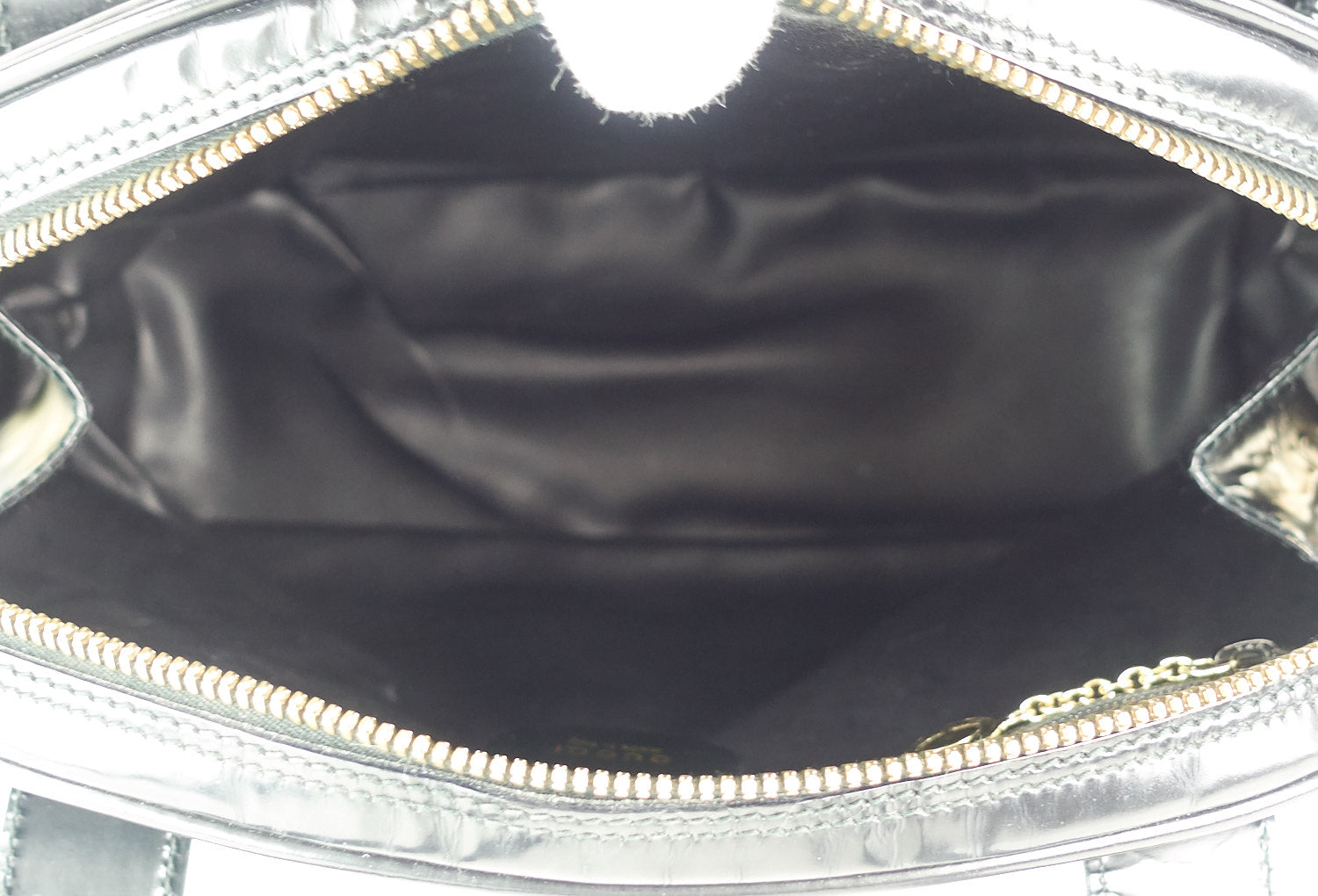 Gucci Patent Leather Front Flap Pocket Tote Bag