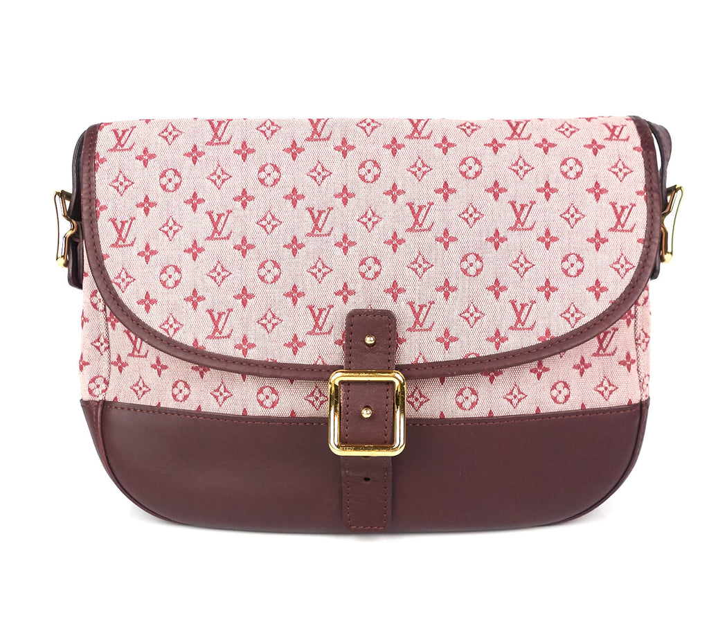 Louis Vuitto Berangere Mini Lin Canvas Messenger Bag