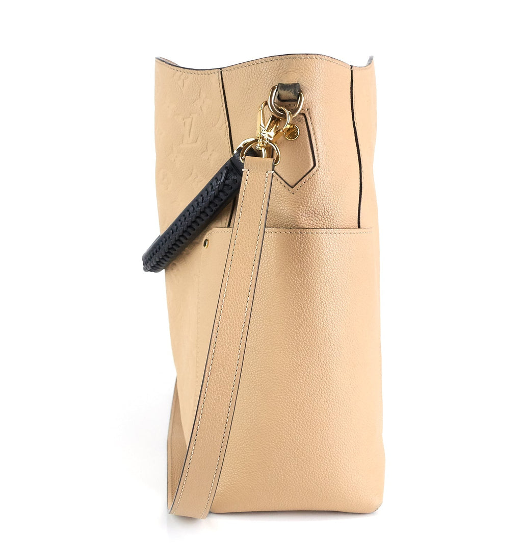 Louis Vuitto Bagatelle Monogram Empreinte Leather Hobo Bag