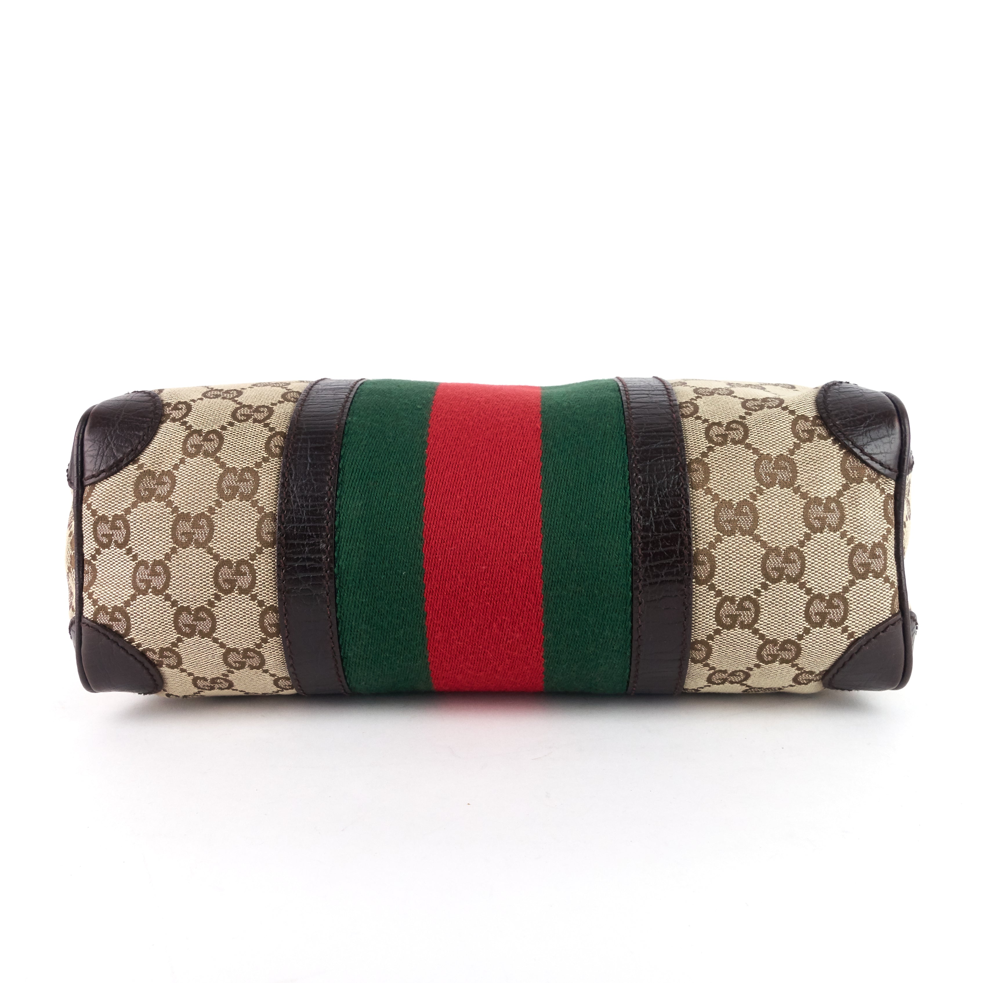 Gucci Vintage Small GG Canvas Boston Bag