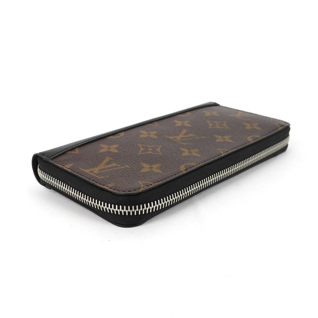 Louis Vuitto Zippy Monogram Macassar Canvas Vertical Bifold Wallet