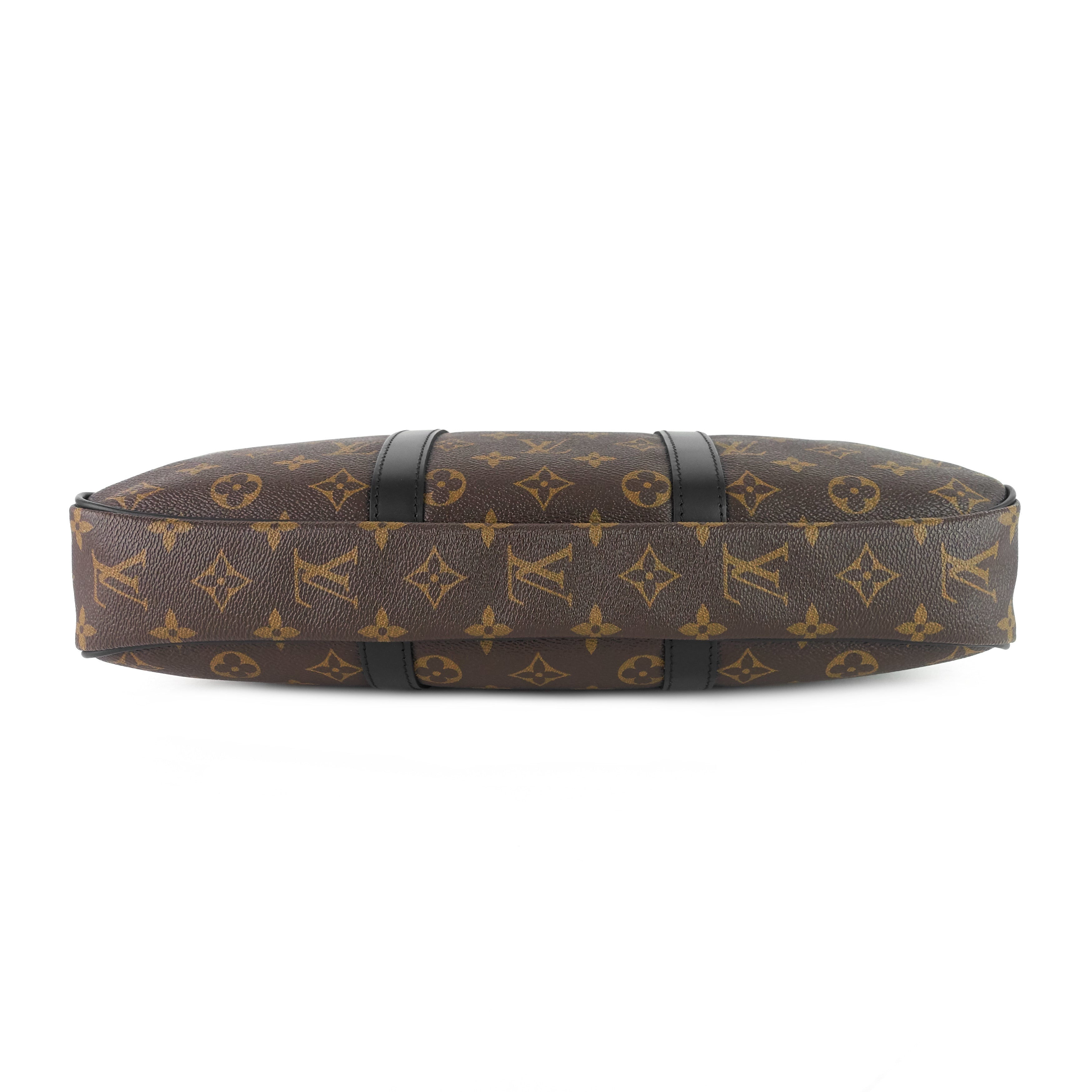 Louis Vuitto Porte-Documents Voyage PM Monogram Macassar Canvas Briefcase Bag