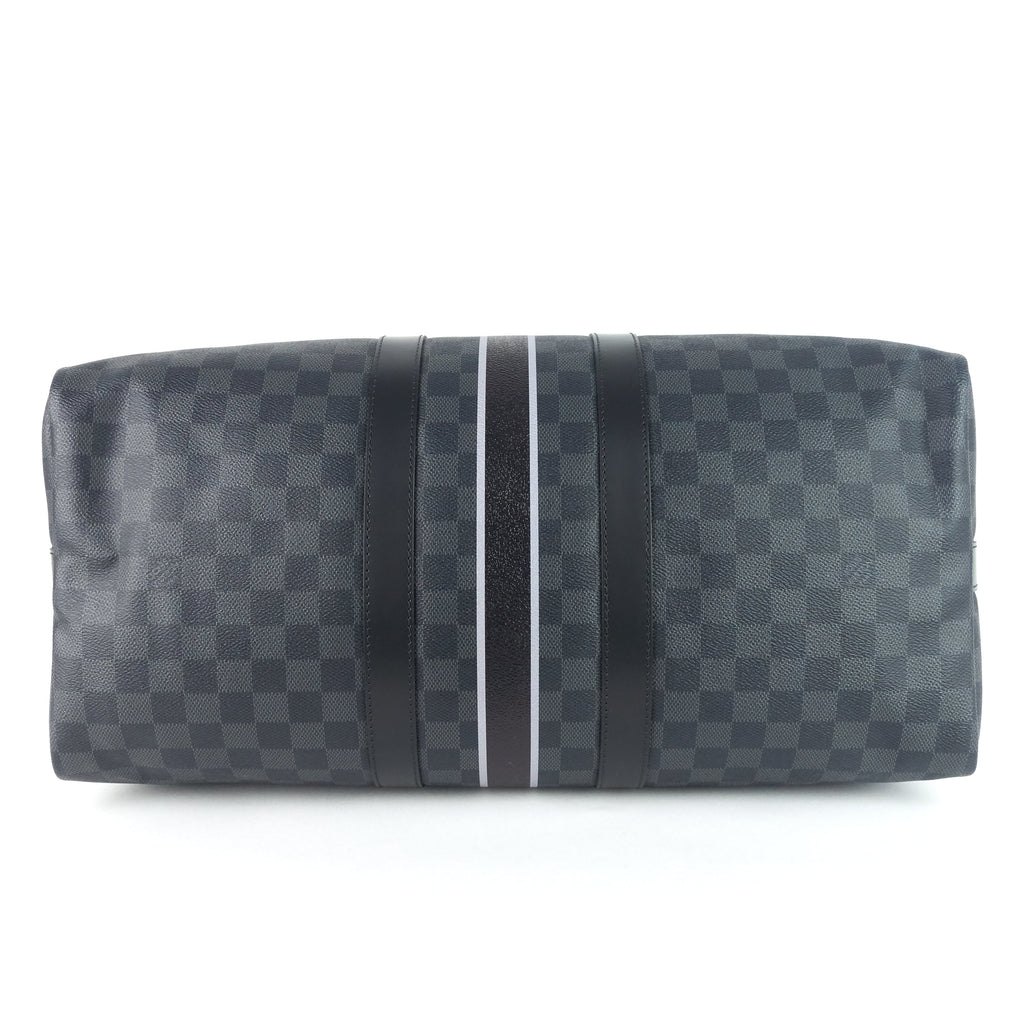 Louis Vuitto Keepall 45 BandouliÃ¨re My LV Heritage Damier Graphite Bag