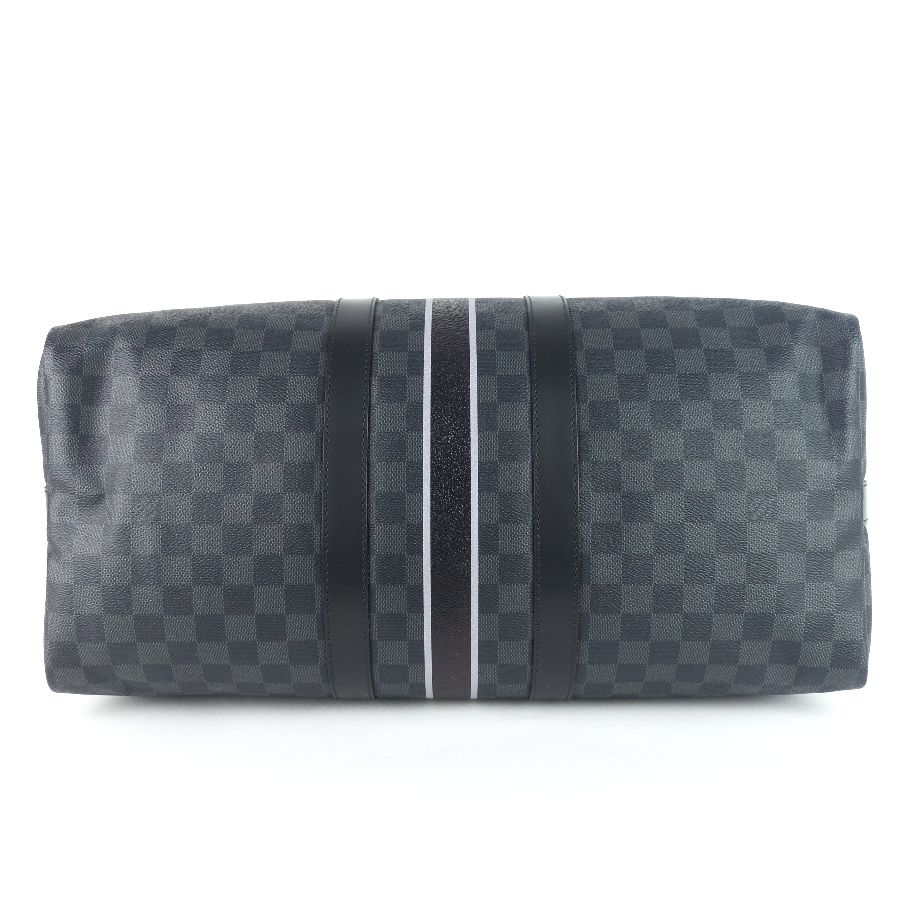 Louis Vuitto Keepall 45 BandouliÃ¨re My LV Heritage Damier Graphite Bag