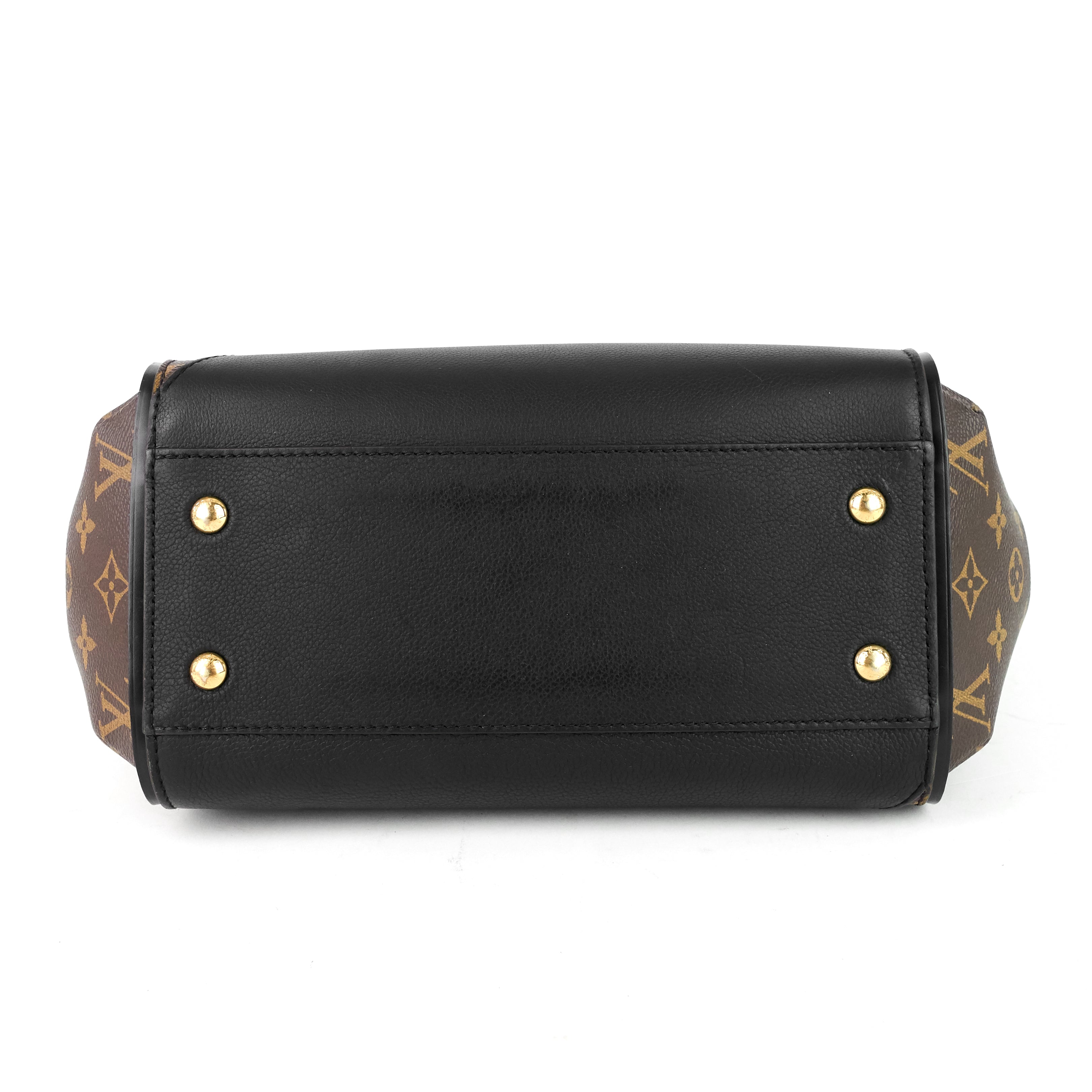 Louis Vuitto Kimono Monogram Canvas and Black Leather Bag