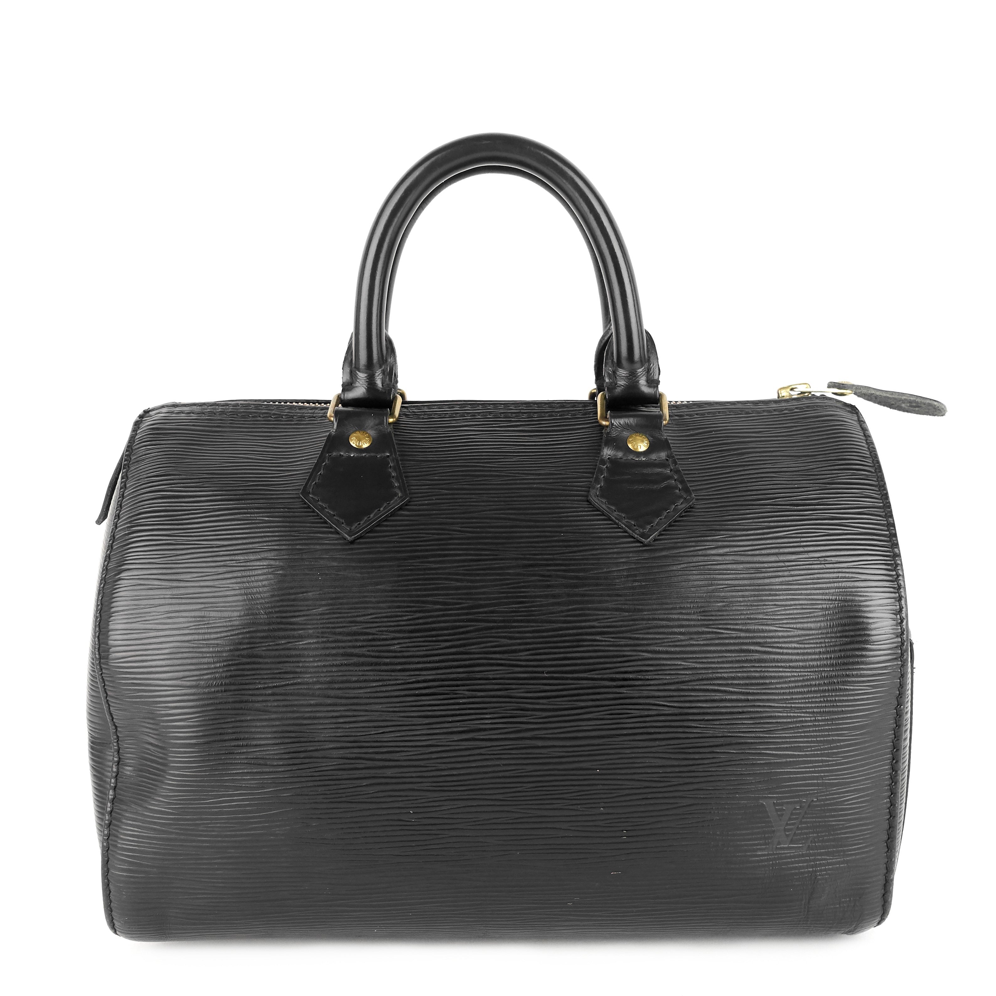 Louis Vuitto Speedy 25 Black Epi Leather Bag