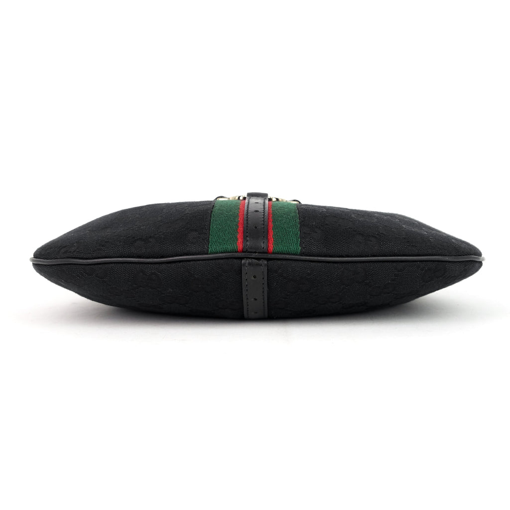 Gucci Web Reins GG Canvas Hobo Bag