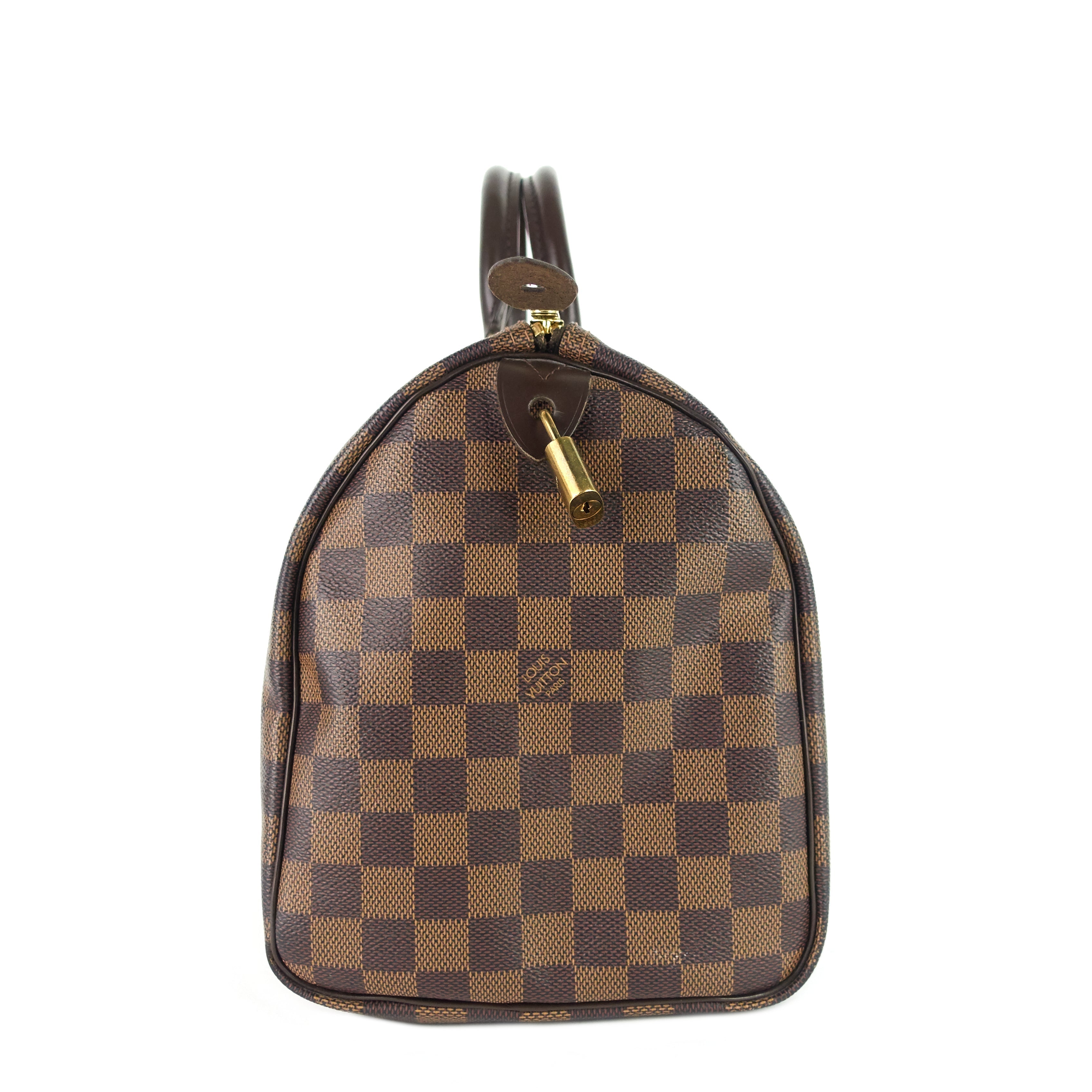 Louis Vuitto Speedy 30 Damier Ebene Canvas Bag
