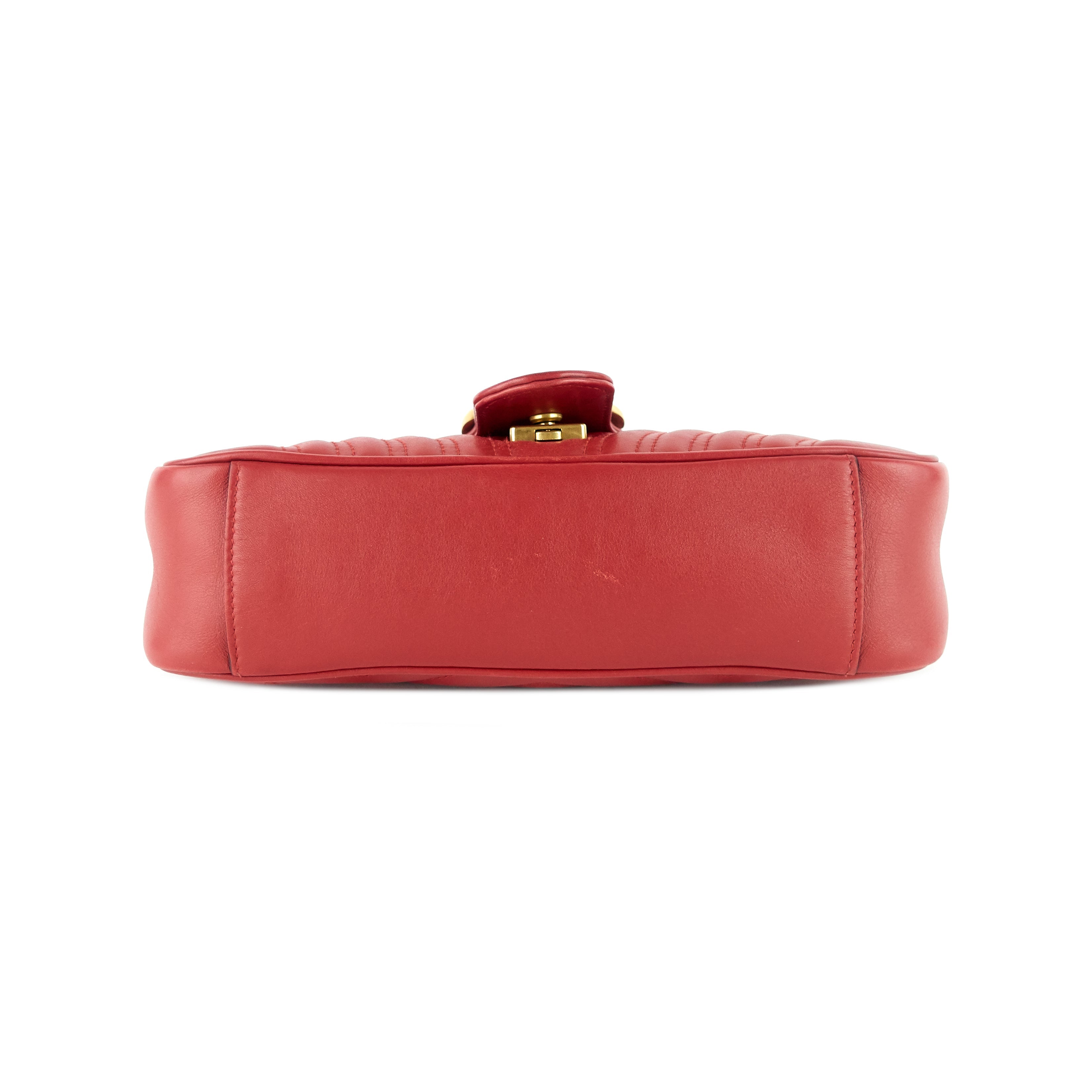 Gucci GG Marmont Small MatelassÃ© Calfskin Leather Shoulder Bag