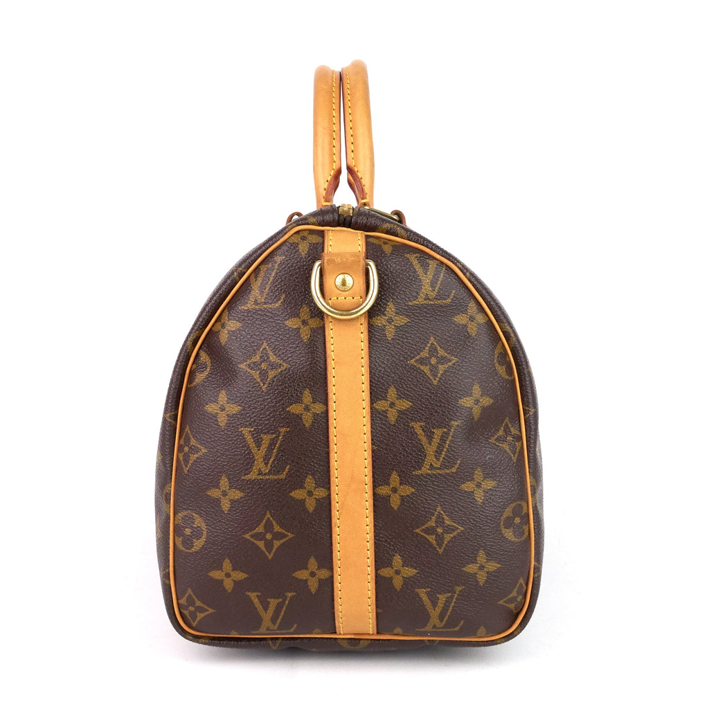 Louis Vuitto Speedy 30 Bandouliere Monogram Canvas Bag