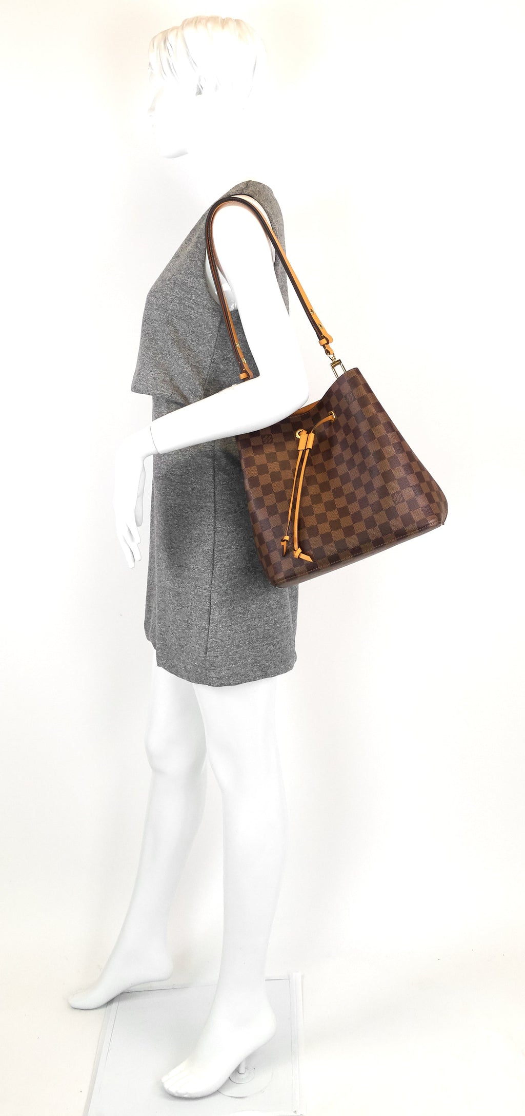 Louis Vuitto NÃ©oNoÃ© Saffron Damier Ebene Canvas Bag