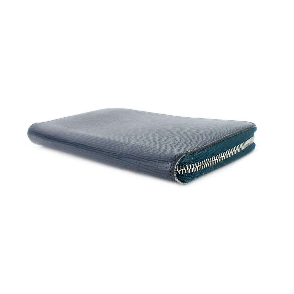 Louis Vuitto Zippy Navy Blue Epi Leather Organizer Wallet