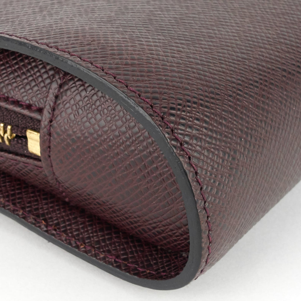 Louis Vuitto Pochette Baikal Acajou Taiga Leather Bag