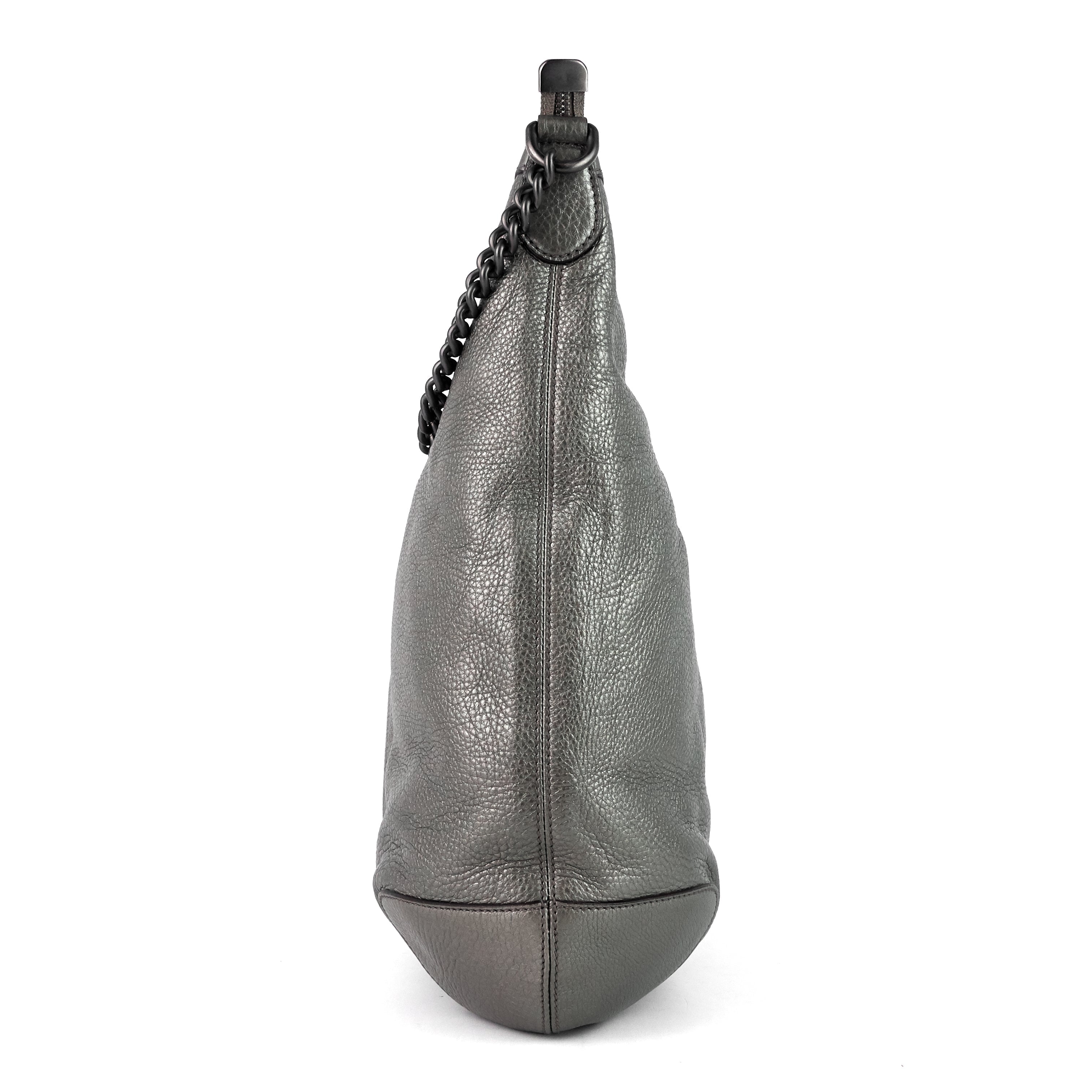 Gucci Soho Chain Pebbled Calf Leather Hobo Bag