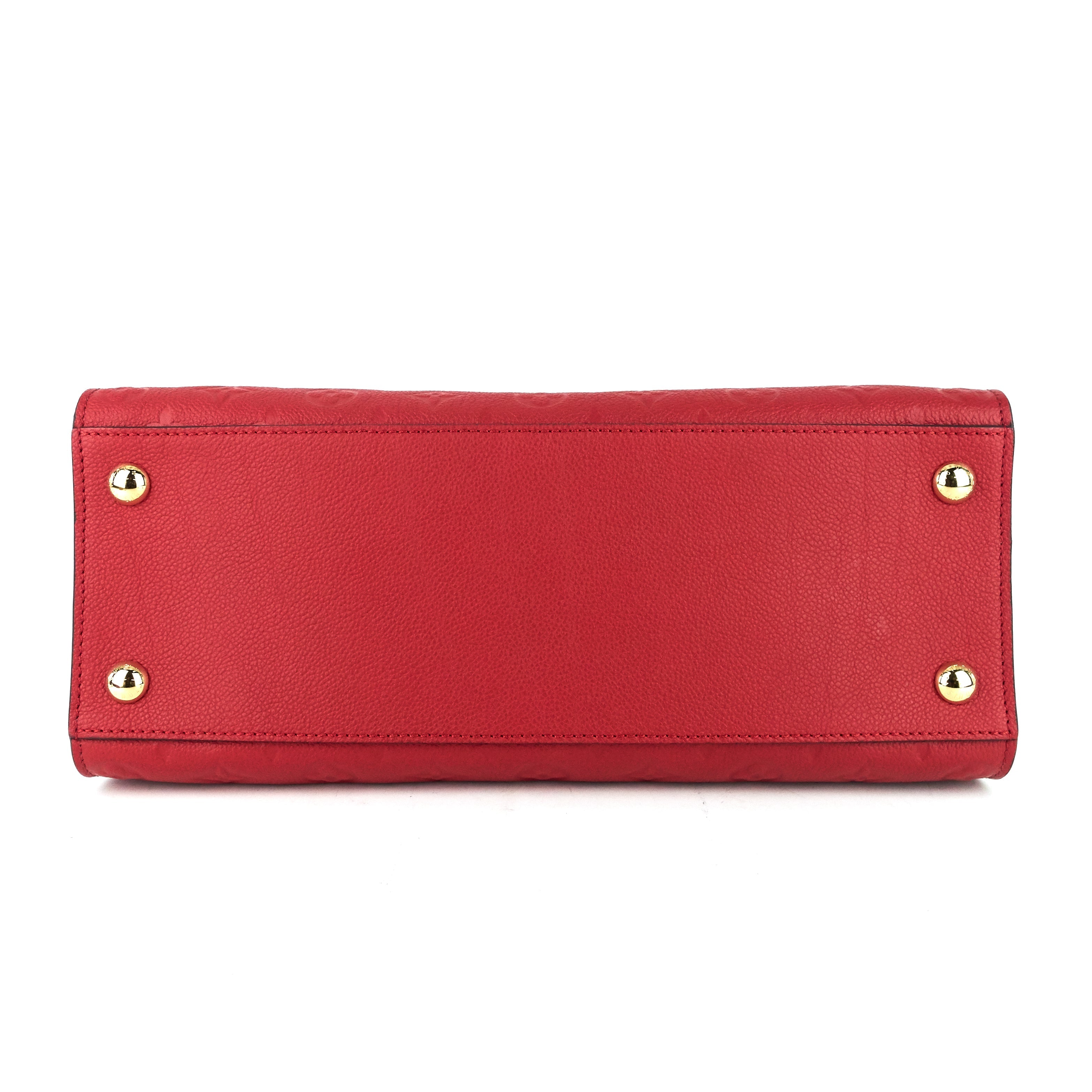 Louis Vuitto Pont-Neuf GM Red Monogram Empreinte Leather Bag