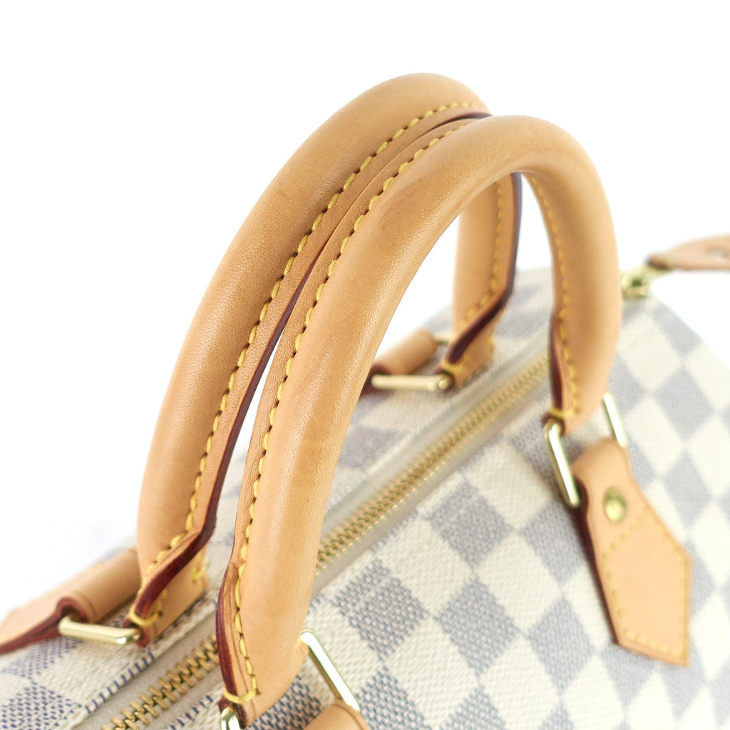 Louis Vuitto Speedy 25 Damier Azur Canvas Bag