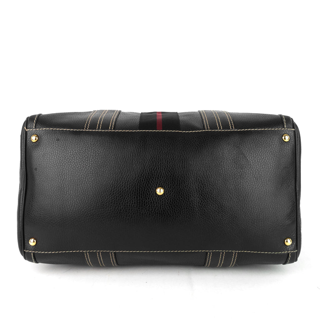 Gucci Aviatrix Large Leather Boston Bag